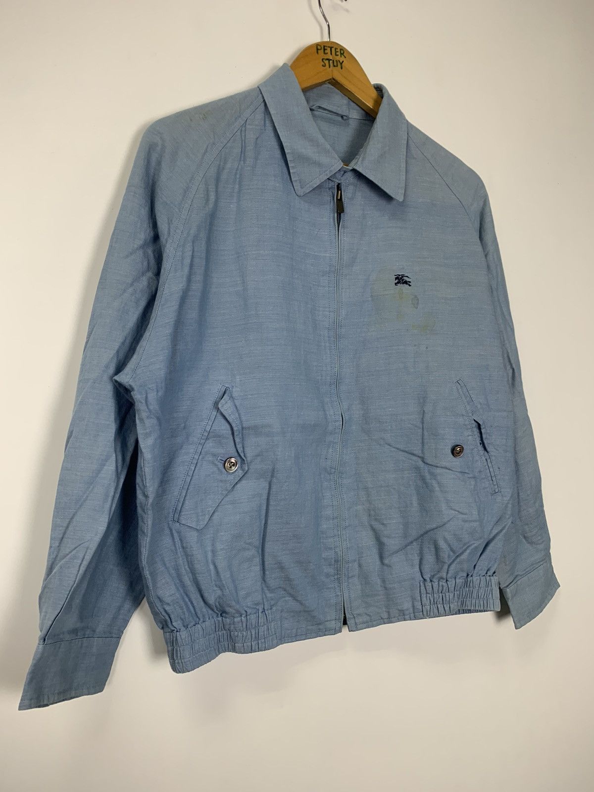 Burberry × Designer × Vintage Vintage Burberry zip up jacket Size US M / EU 48-50 / 2 - 5 Thumbnail