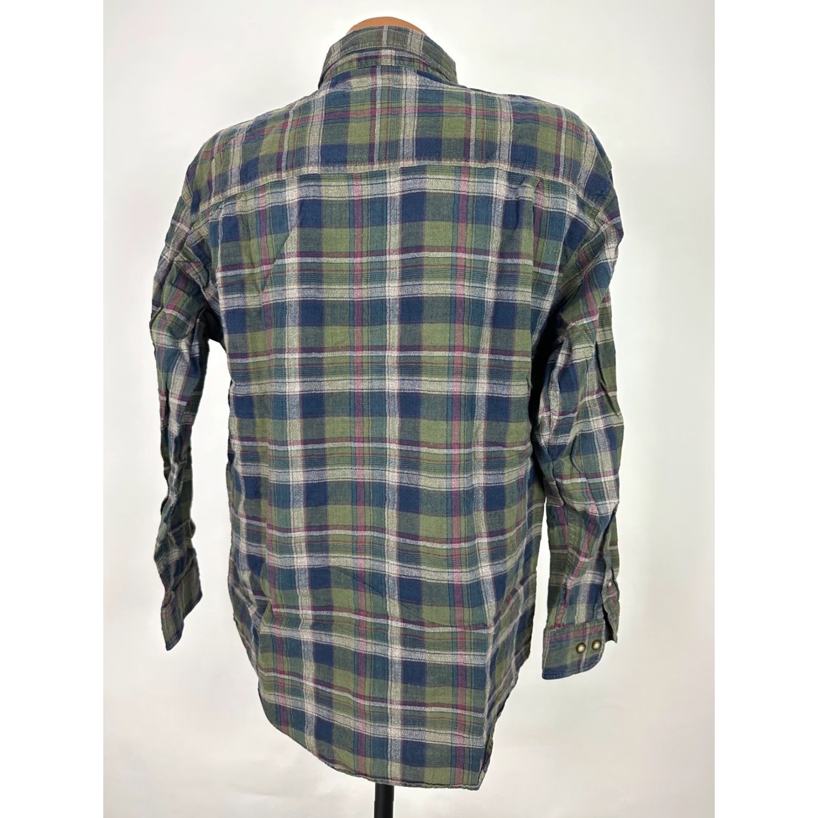 Equipment VINTAGE Basic Equipment Shirt Men Medium 90s Plaid Button-Up Cotton Green Casual 90s Vintage, Outdoor, Preppy Mens Shirt Size US M / EU 48-50 / 2 - 7 Thumbnail