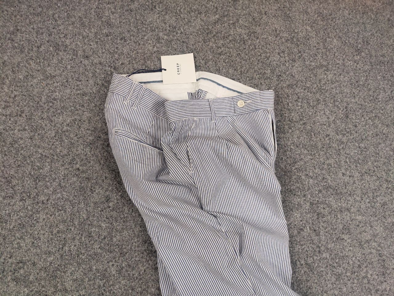 Creep Creep by Hiroshi Awai Design Light Striped Trouser Pants Size US 34 / EU 50 - 3 Thumbnail