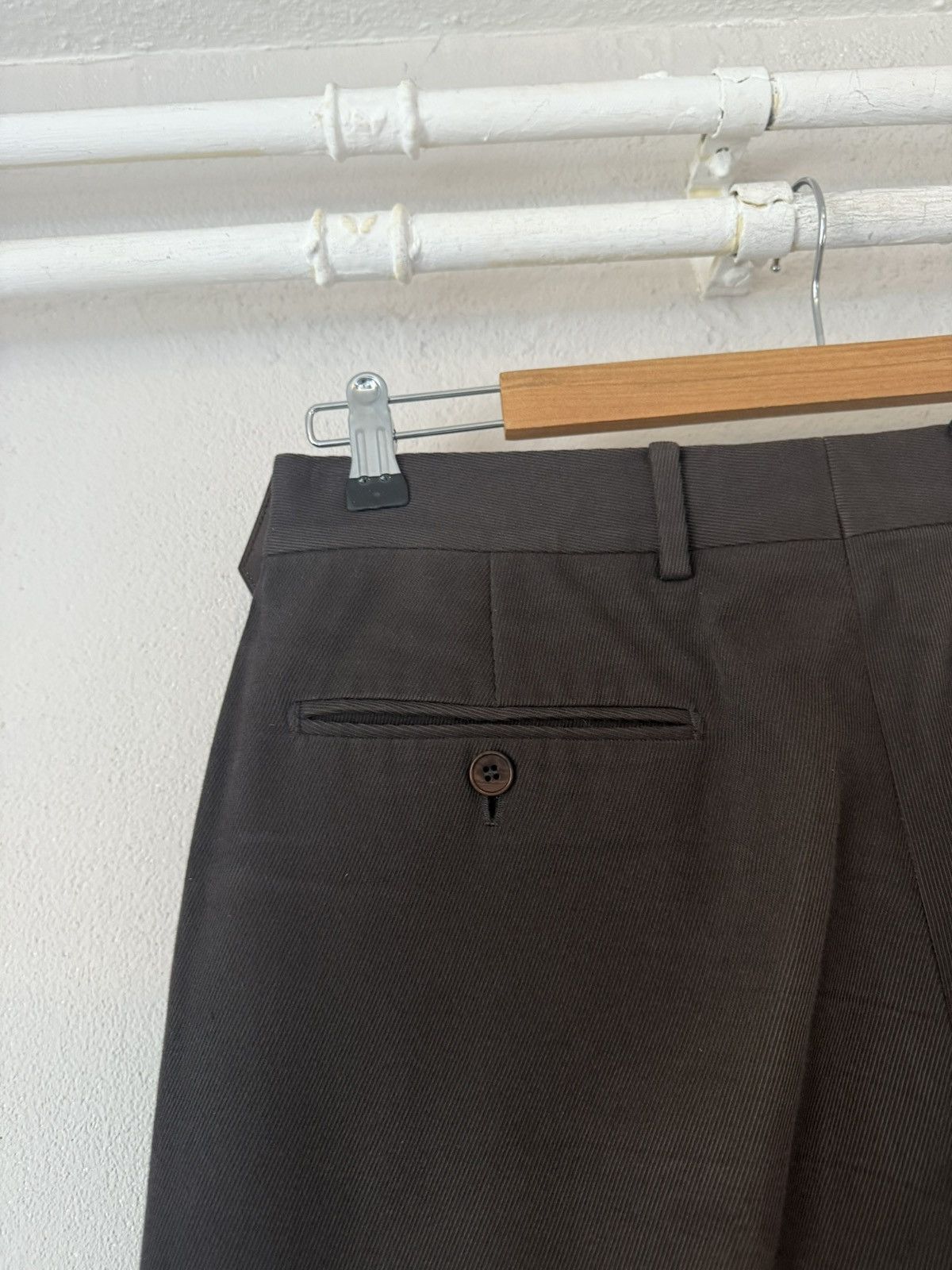 Hermes Brown Cotton-Cashmere Trousers Size US 32 / EU 48 - 9 Thumbnail