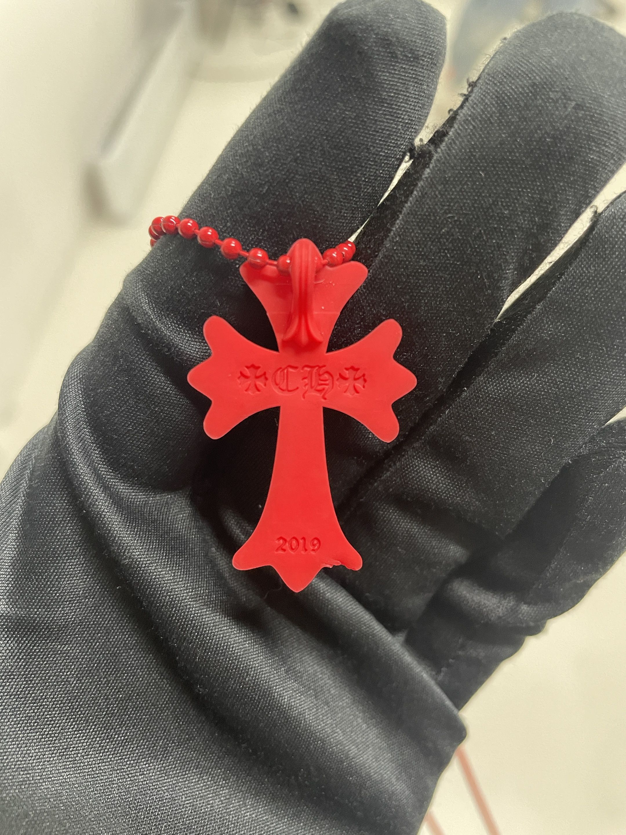 Chrome Hearts Chrome Hearts Resin Cross Pendant Ball Chain Necklace Size ONE SIZE - 9 Thumbnail