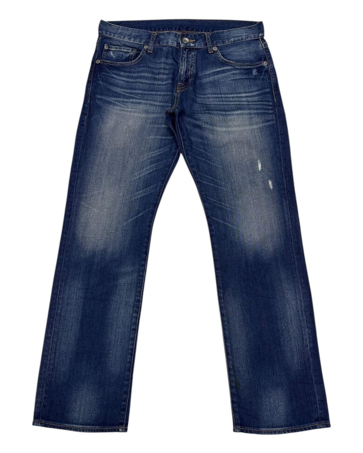 Jean × Undercover × Uniqlo VINTAGE UNIQLO JAPAN FADED DISTRESSED DENIM JEANS Size US 34 / EU 50 - 1 Thumbnail