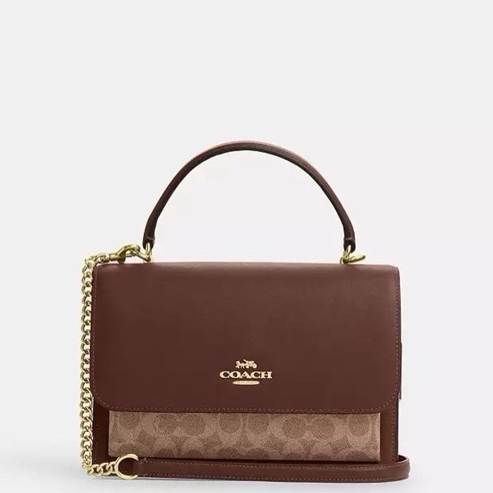 Coach NWT Coach Klare Top Handle Bag CY687 Gold/Tan/Brown Size ONE SIZE - 5 Thumbnail