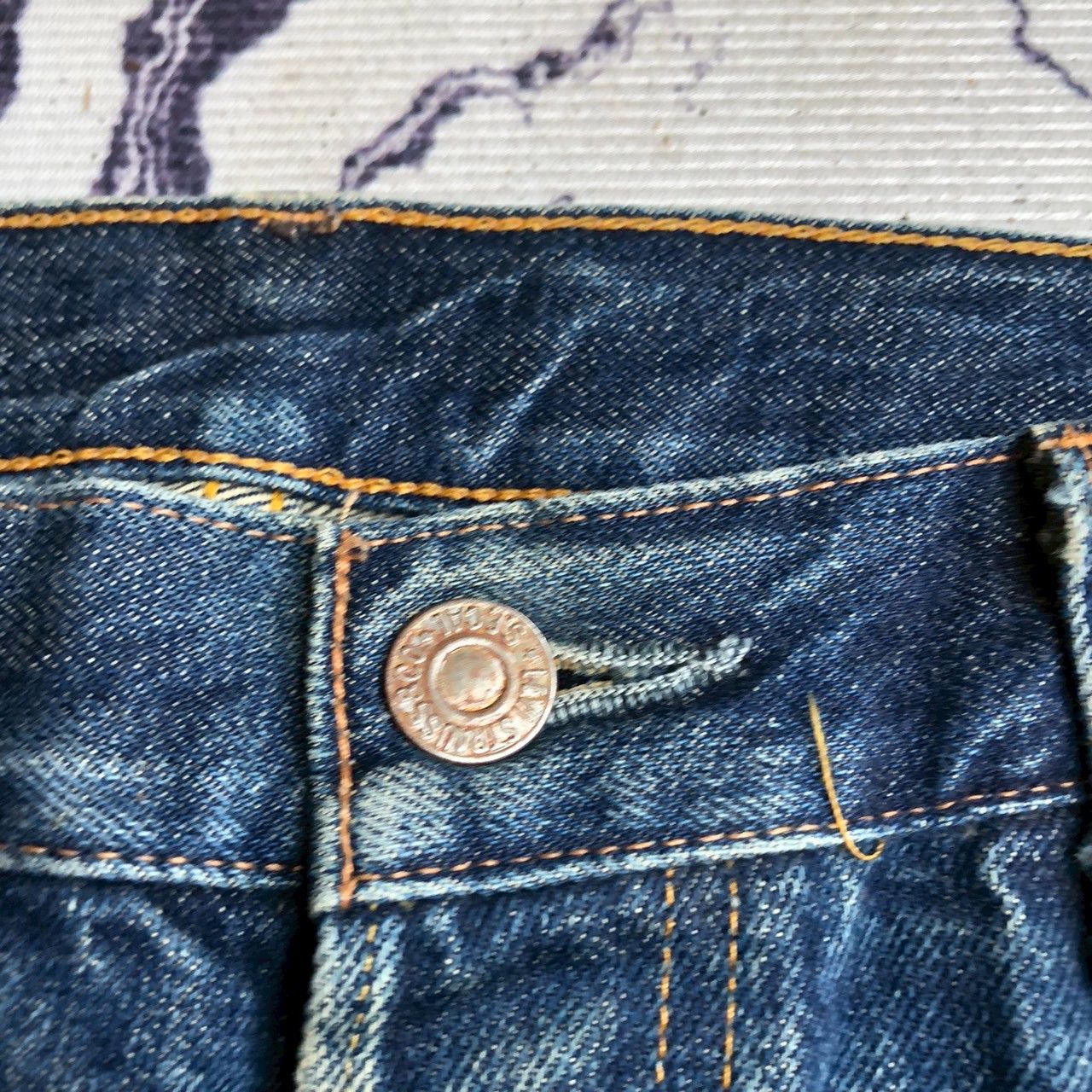 Levi's Vintage Clothing Vintage Levi’s 501 Big E Distressed Selvedge Denim Size US 32 / EU 48 - 10 Thumbnail