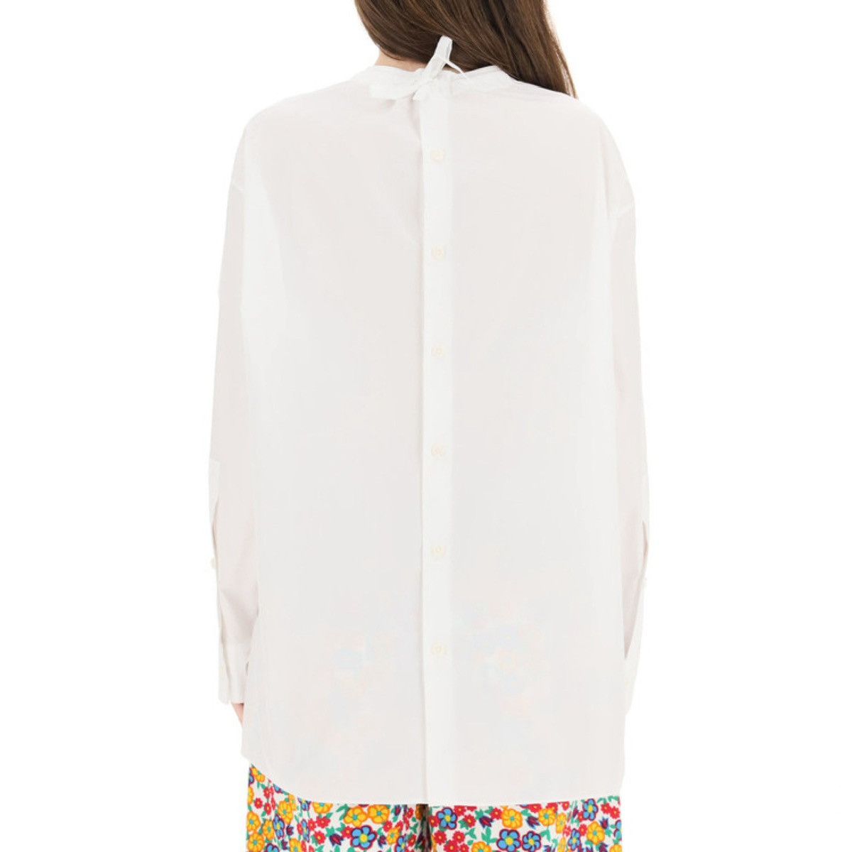 Marni Asymmetric Cotton Shirt Size XS / US 0-2 / IT 36-38 - 2 Thumbnail