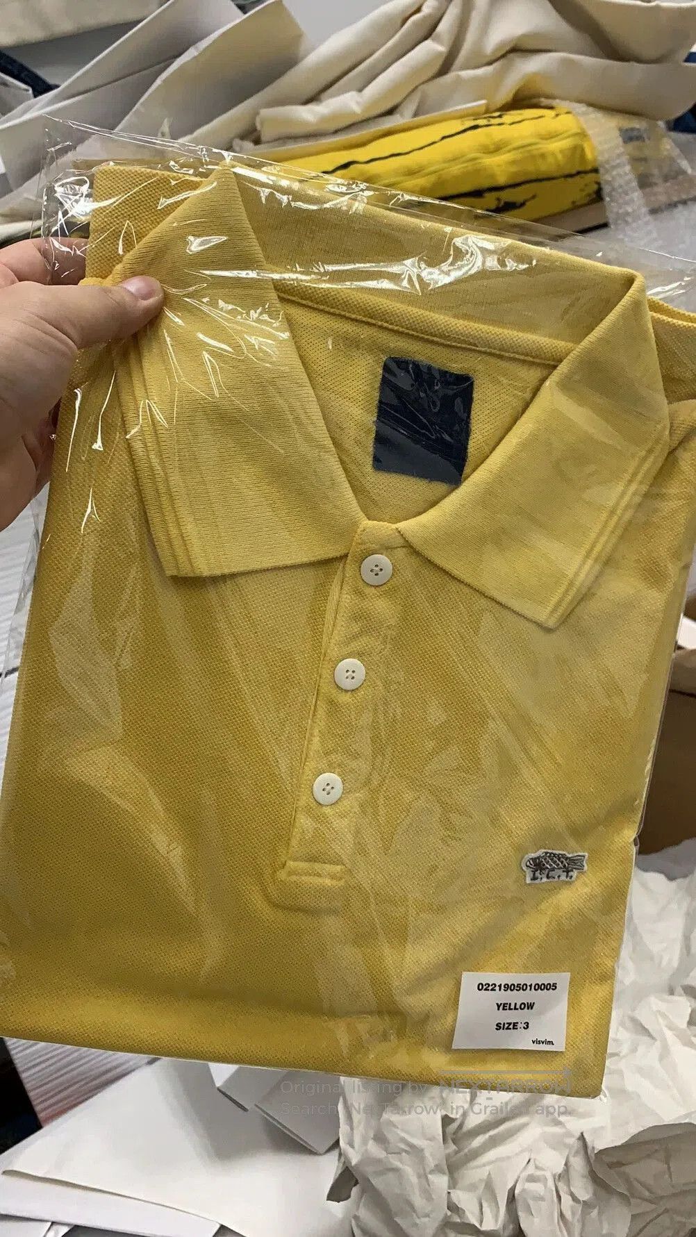Visvim Yellow Short Sleeve Polo Shirt. Size US S / EU 44-46 / 1 - 9 Thumbnail