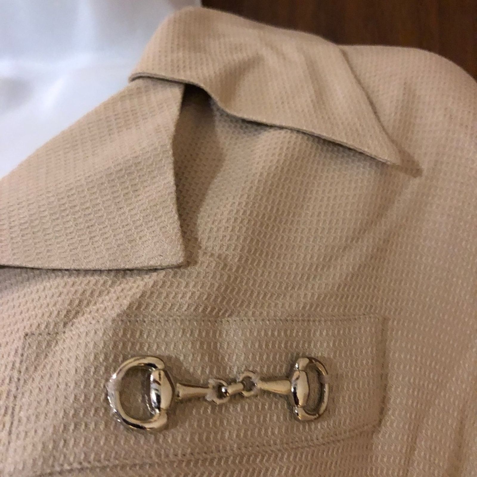 Other NWT K Arnold Career Silk Taffy Caramel Shirt Size M / US 6-8 / IT 42-44 - 5 Thumbnail