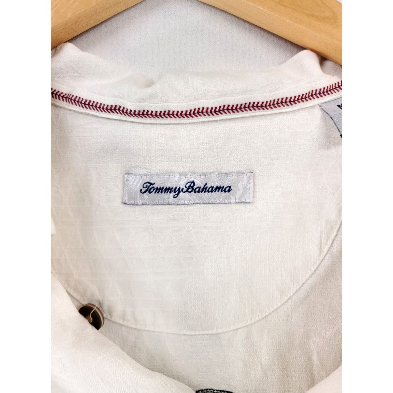 Tommy Bahama Tommy Bahama Hawaiian Shirt MLB Embroidered Silk White Men M Kansas City Royals Printed/Embroidered Size US M / EU 48-50 / 2 - 5 Thumbnail