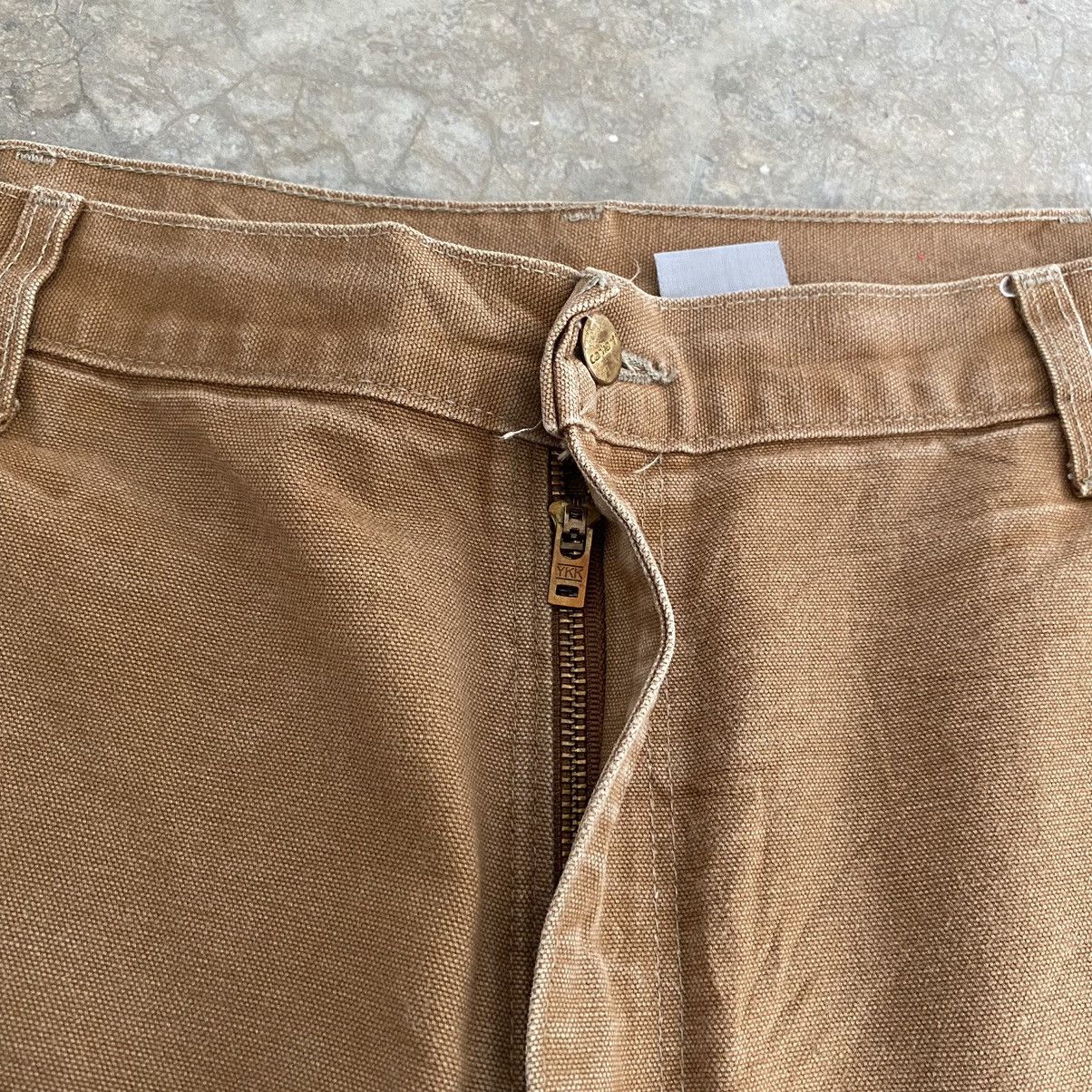 Carhartt Vintage Carhartt Double Knee Faded Tan Carpenter Pants Size US 39 - 10 Thumbnail