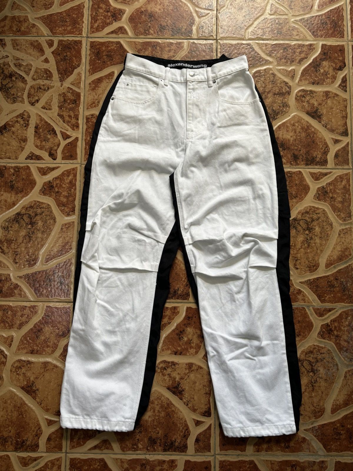 Alexander Wang Alexander Wang Pack Mix Hybrid Cargo Wide Denim Size 28" / US 6 / IT 42 - 6 Thumbnail