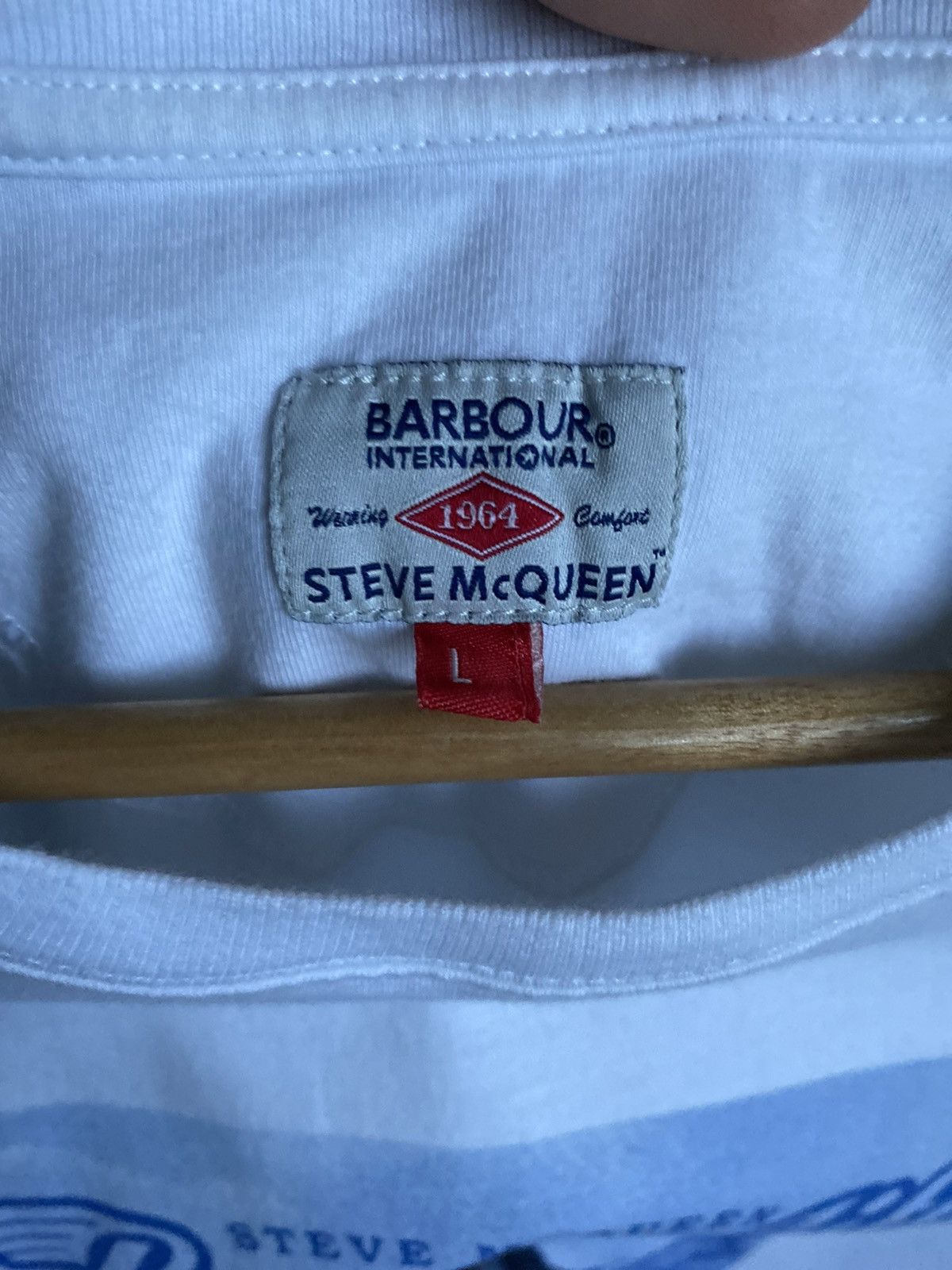 Barbour Barbour International Steve McQueen Triumph Racing tees 1963 Size US L / EU 52-54 / 3 - 11 Thumbnail
