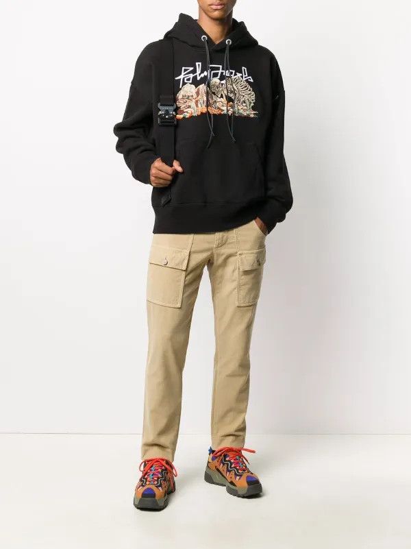 Palm Angels o1y0325 Logo Hoodie in Black Size US S / EU 44-46 / 1 - 5 Thumbnail