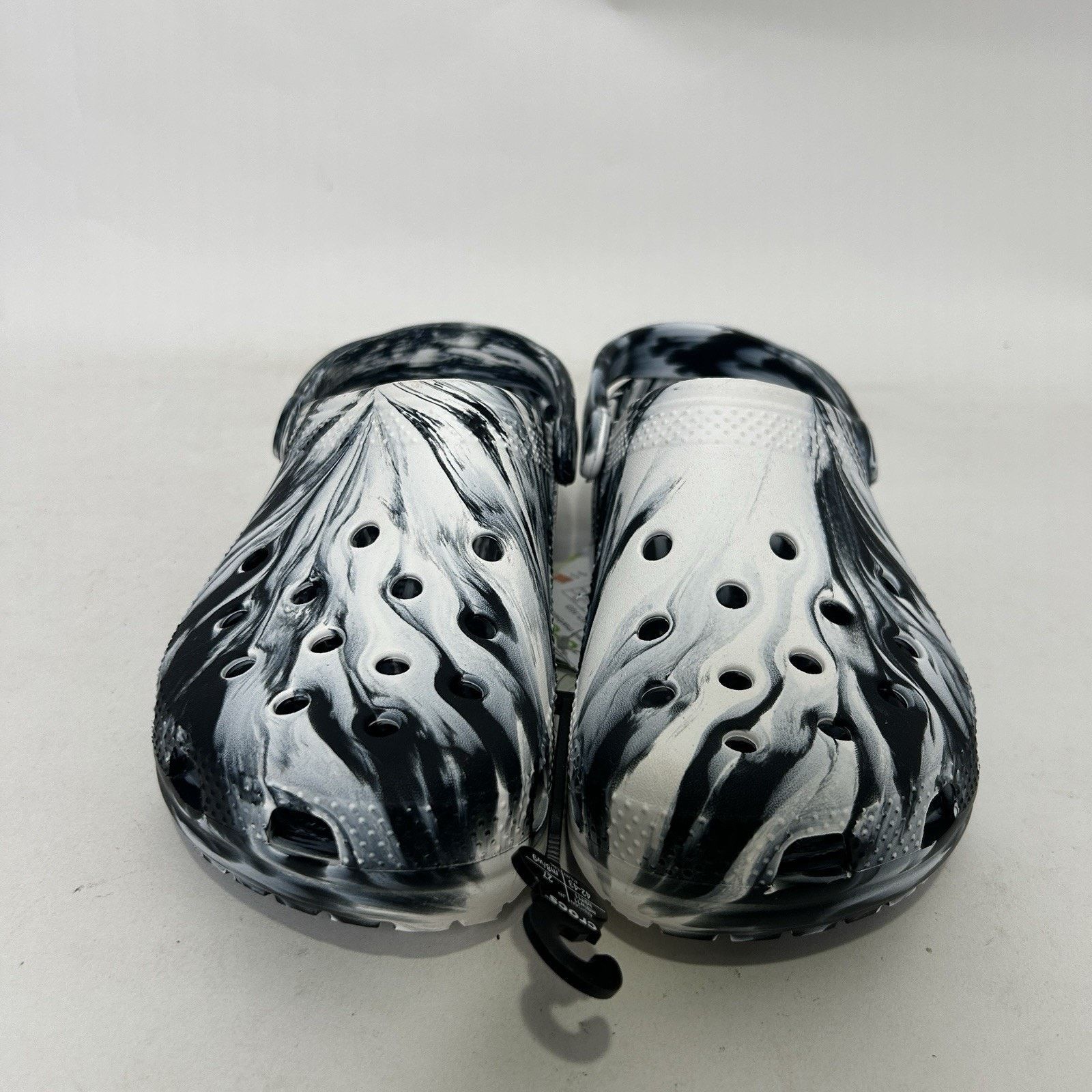 Crocs Classic Clog Crocs Marble Tie Dye “Black & White” Size US 9 / EU 42 - 2 Thumbnail