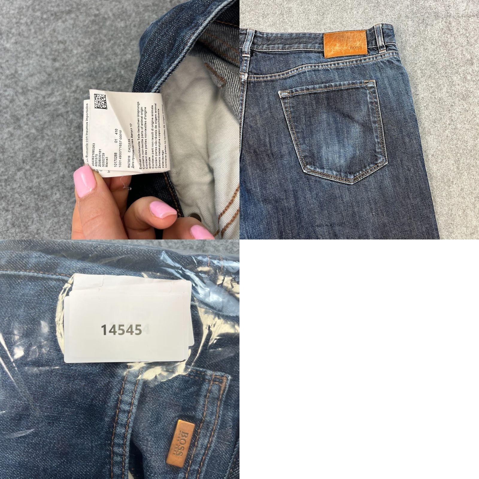 Hugo Boss HUGO BOSS Jeans Maine 3 40 32 Dark Blue Stretch Regular 5-Pocket Denim Men Adult Medium? Size US 40 / EU 56 - 9 Thumbnail