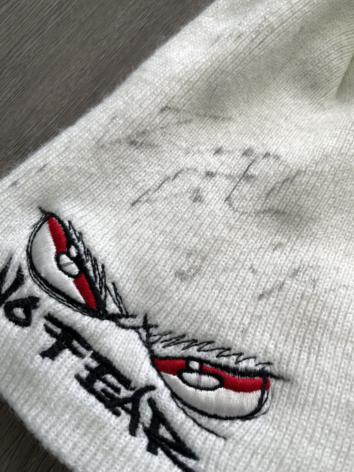 No Fear Y2K No Fear USA “Logo Eyes” Embroidered Beanie (Sz.OS) Size ONE SIZE - 2 Thumbnail