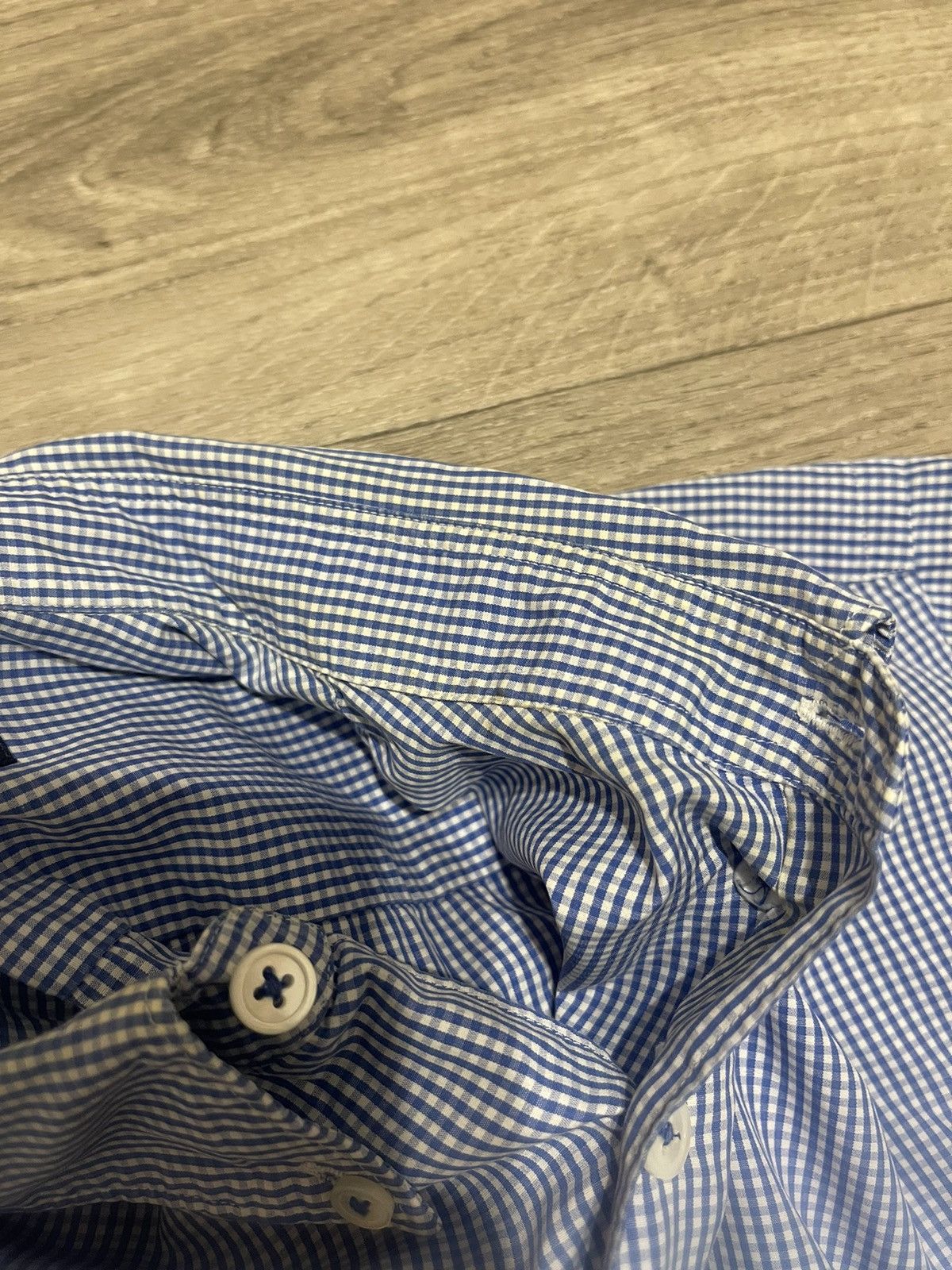 Comme des Garcons Homme COMME des GARCONS HOMME blue SHIRT VINTAGE Y2K SIZE L Size US L / EU 52-54 / 3 - 9 Thumbnail
