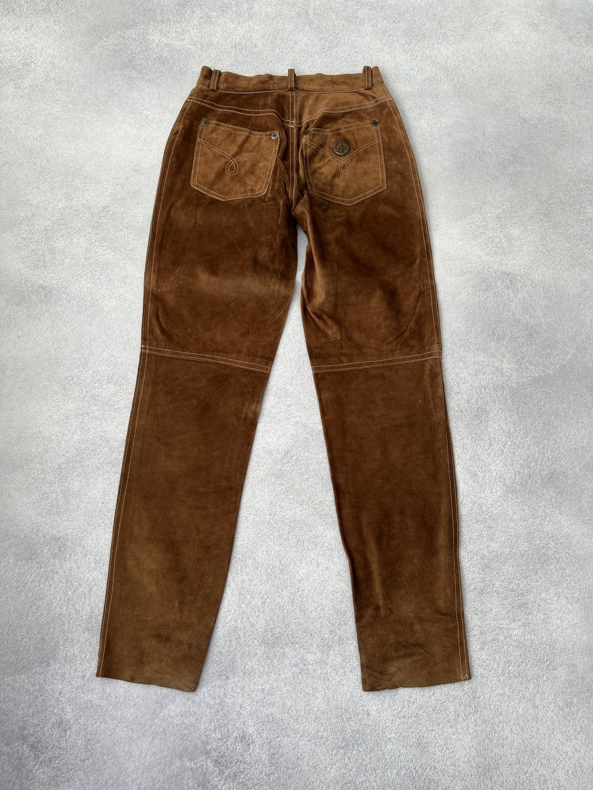Designer × Moschino × Vintage Vintage Moschino Leather Women’s Rare Pants Cowboy Style Size 30" / US 8 / IT 44 - 16 Thumbnail