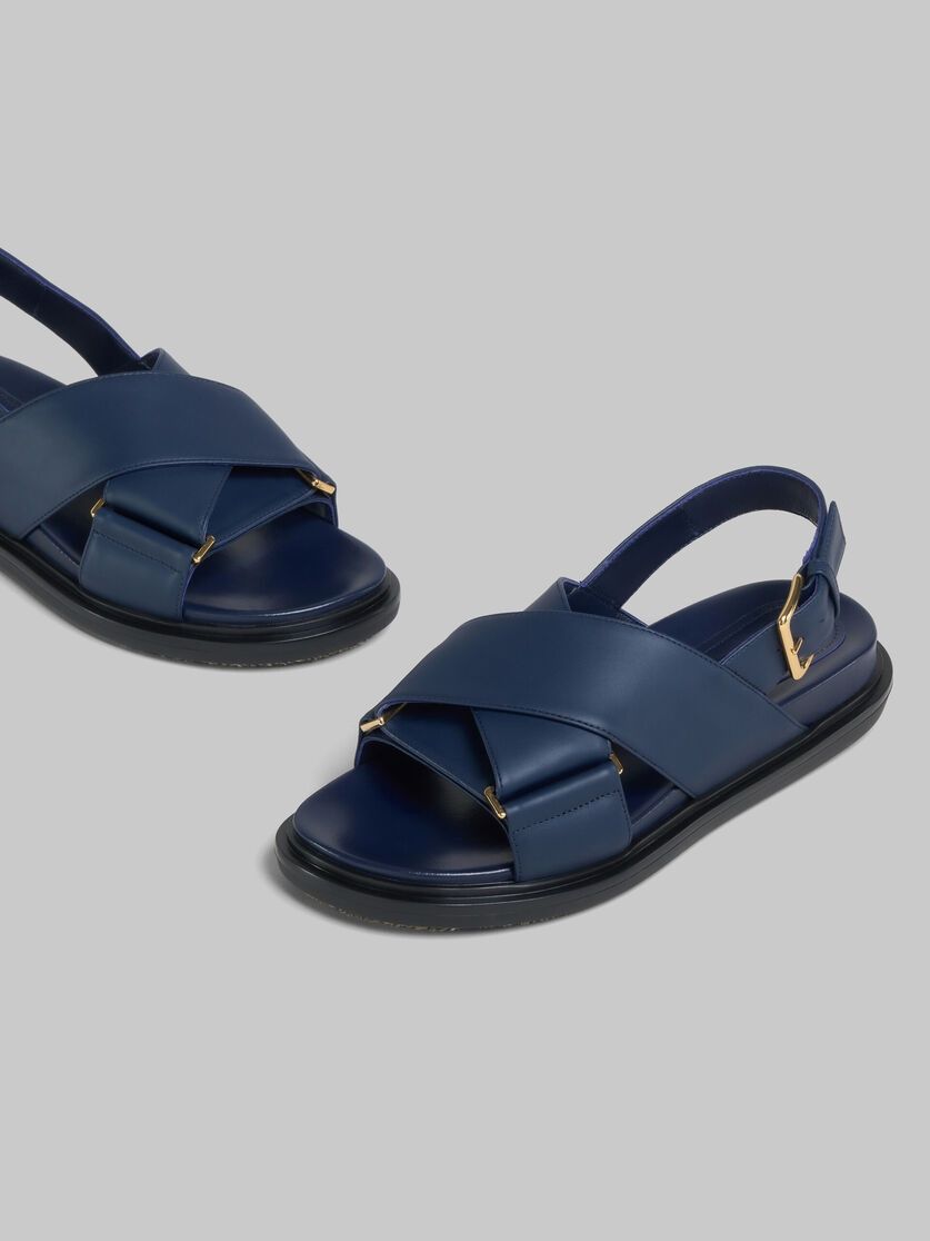 Marni oc11z0525 Leather Fussbett in Blue Size US 5 / IT 35 - 2 Thumbnail