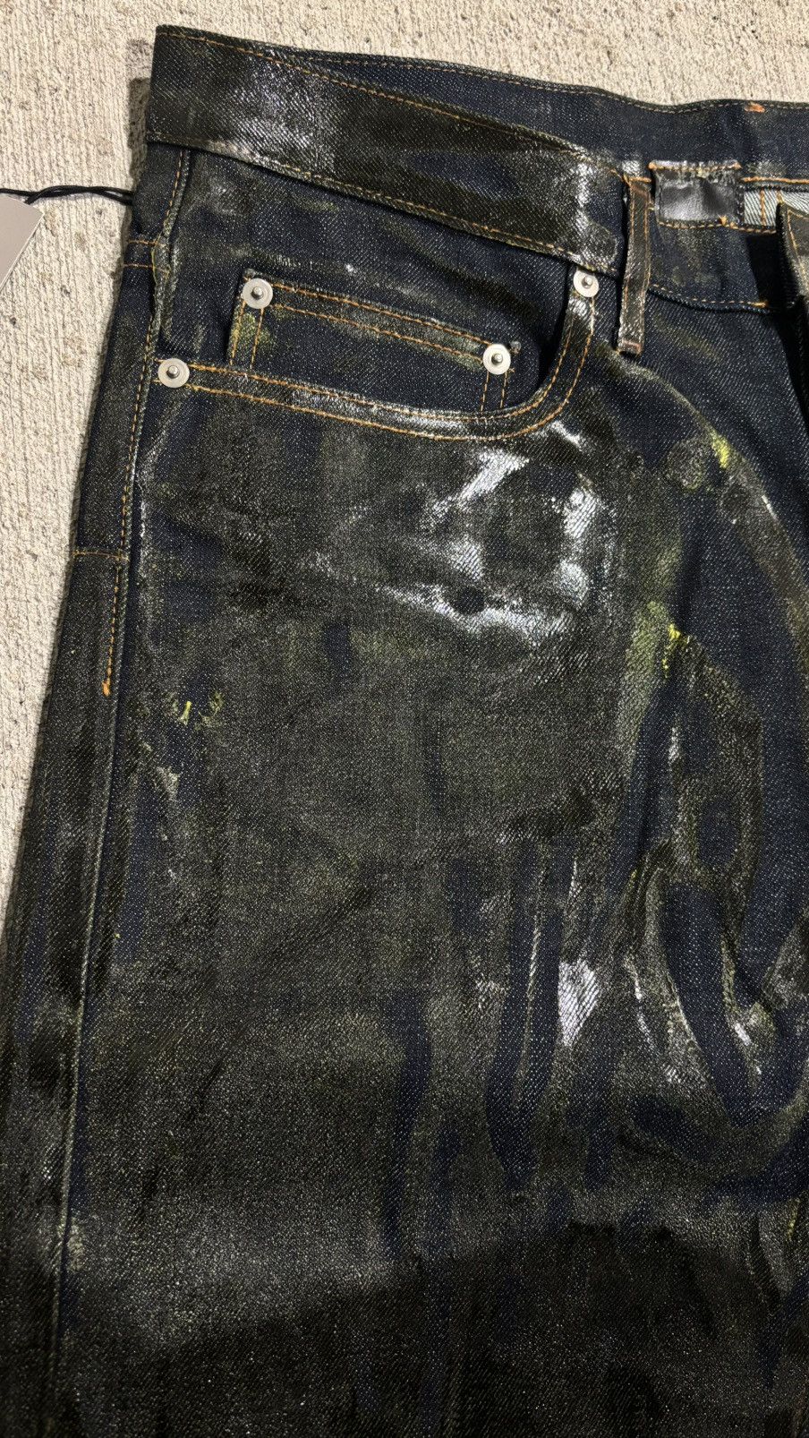 Dior × Hedi Slimane AW03 Dior Homme By Hedi Slimane Waxed Luster Denim Size US 32 / EU 48 - 10 Thumbnail