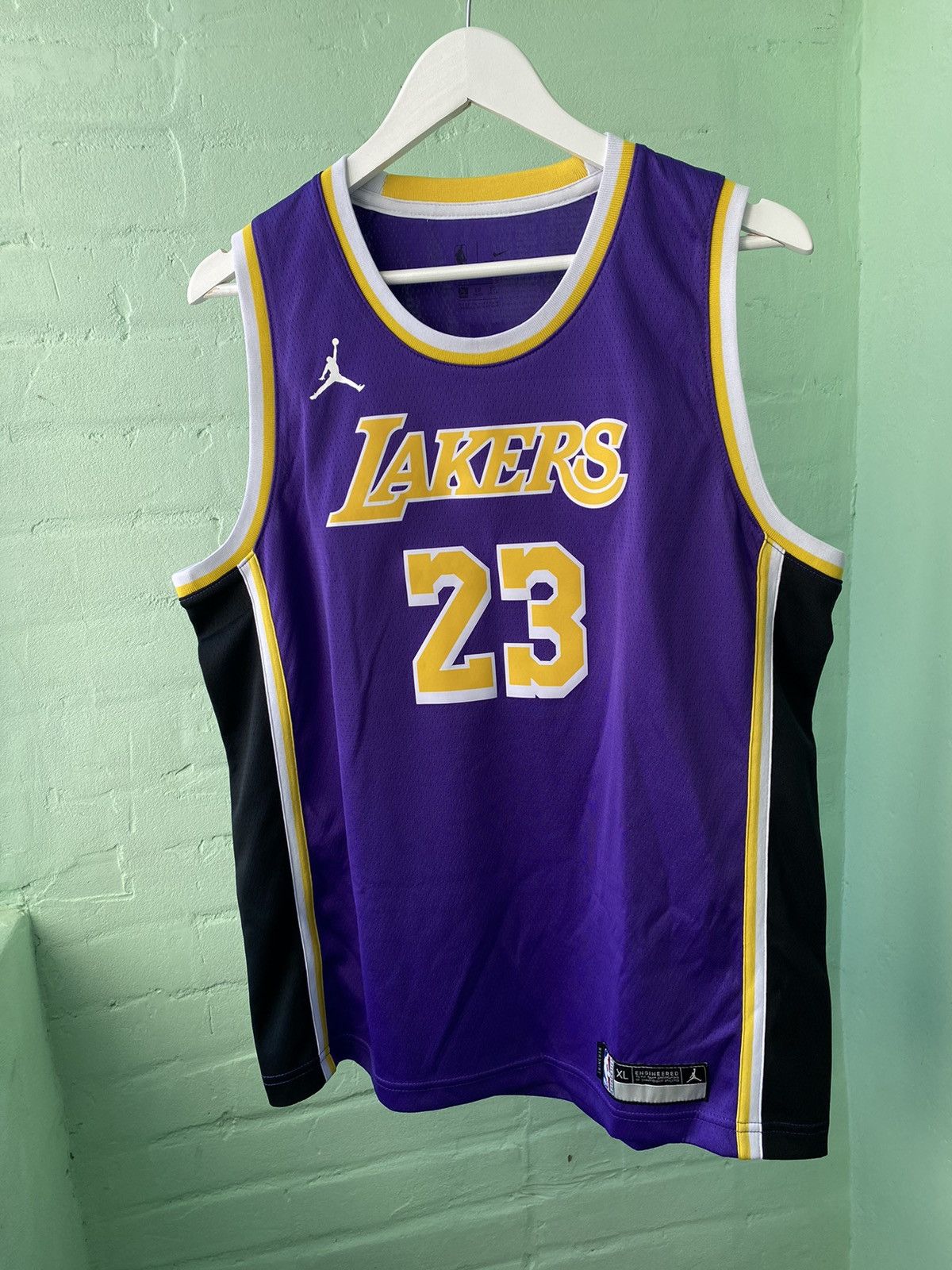 Jordan Brand #23 James L.A.Lakers Jordan Brand NBA Basketball Jerseys Size US XL / EU 56 / 4 - 5 Thumbnail