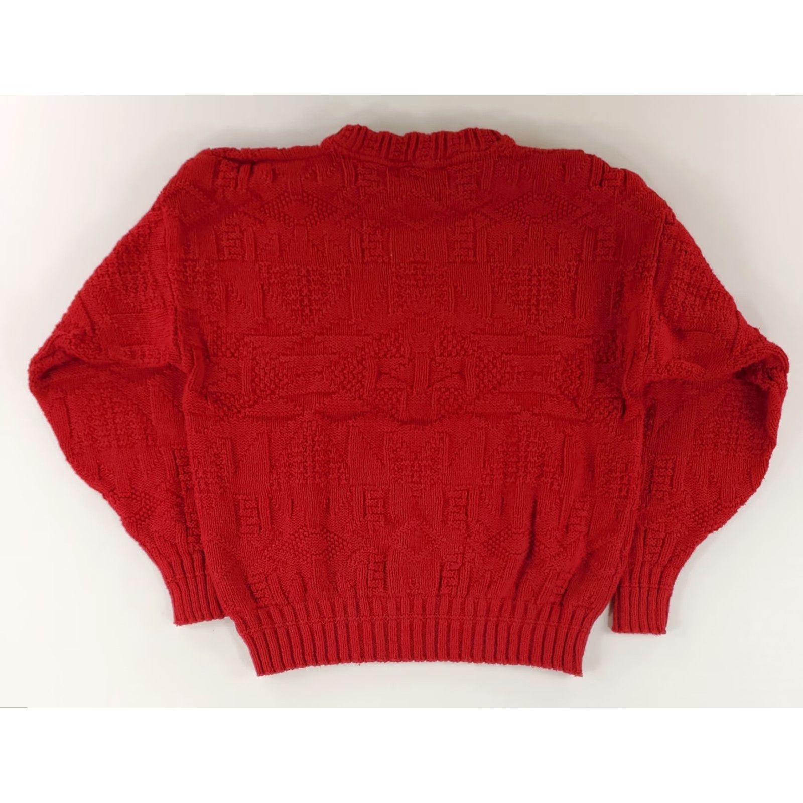 Harmony VINTAGE? Lake Harmony Sweater Cotton Chunky Knit Red Made USA Mens M Size US M / EU 48-50 / 2 - 4 Thumbnail