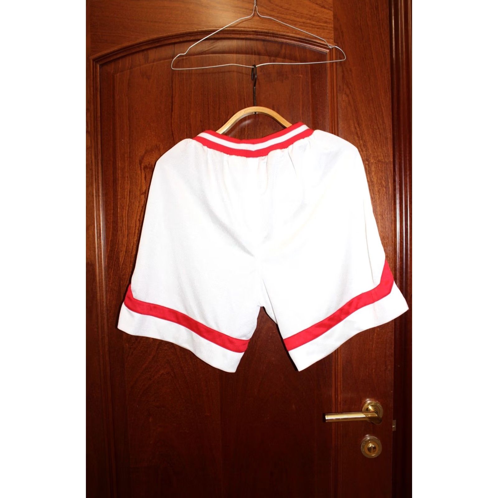 Nike VINTAGE Nike Basketball Shorts Mens M White Red 90s Size US 31 - 6 Thumbnail