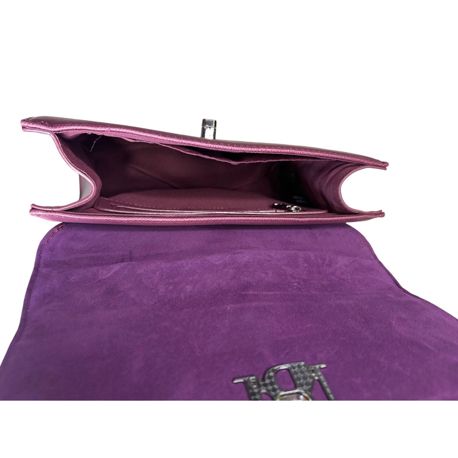 Badgley Mischka NWT Stunning Badgley Mischka Plum Vegan Leather Handbag Size ONE SIZE - 5 Thumbnail