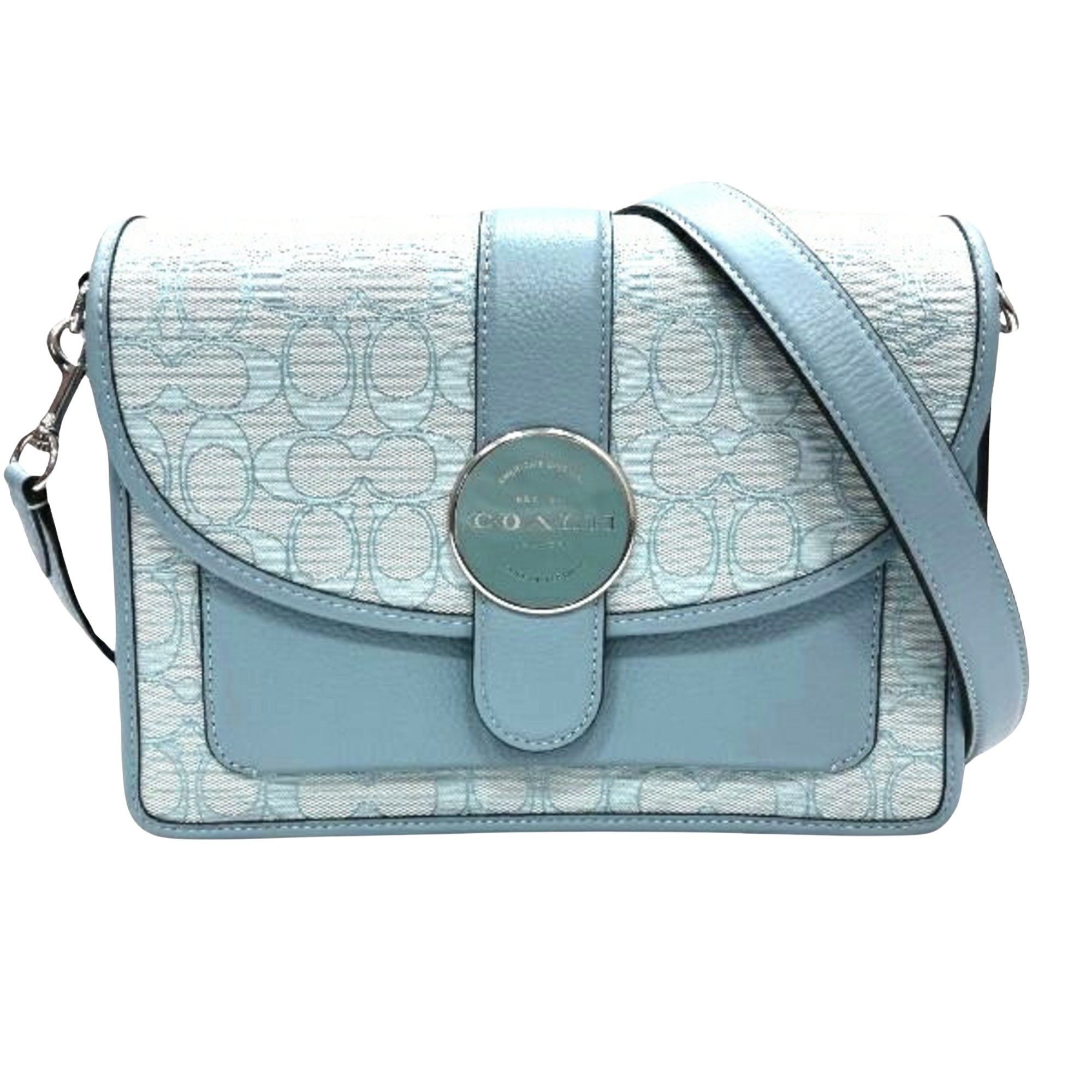 image of Coach Signature Shopper in Blue, Women's