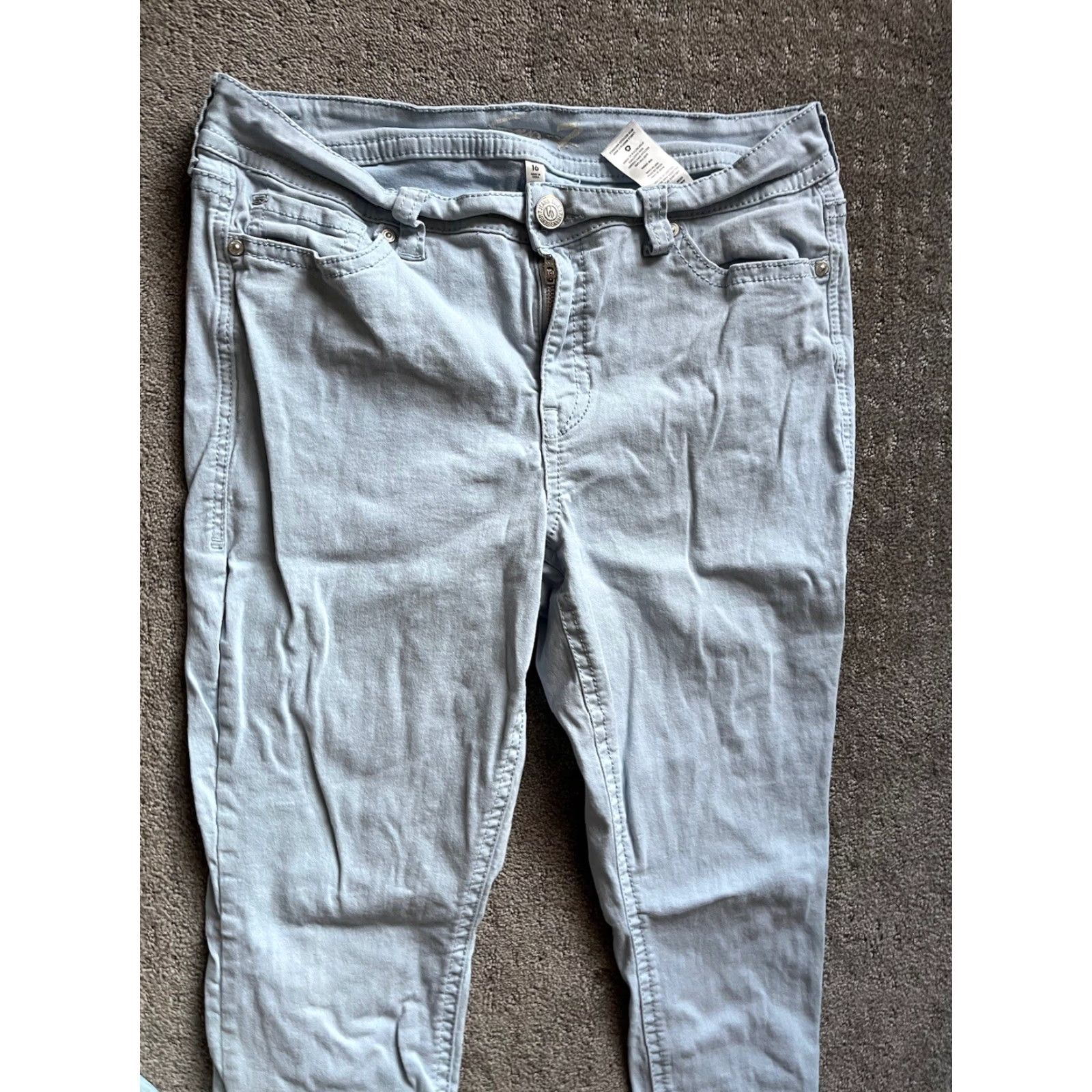 Vintage VINTAGE Seven7 Blue Denim Jeans Capri Women 16 High Rise Embroidered Denim Casual Size 38" / US 16 / IT 52 - 2 Thumbnail