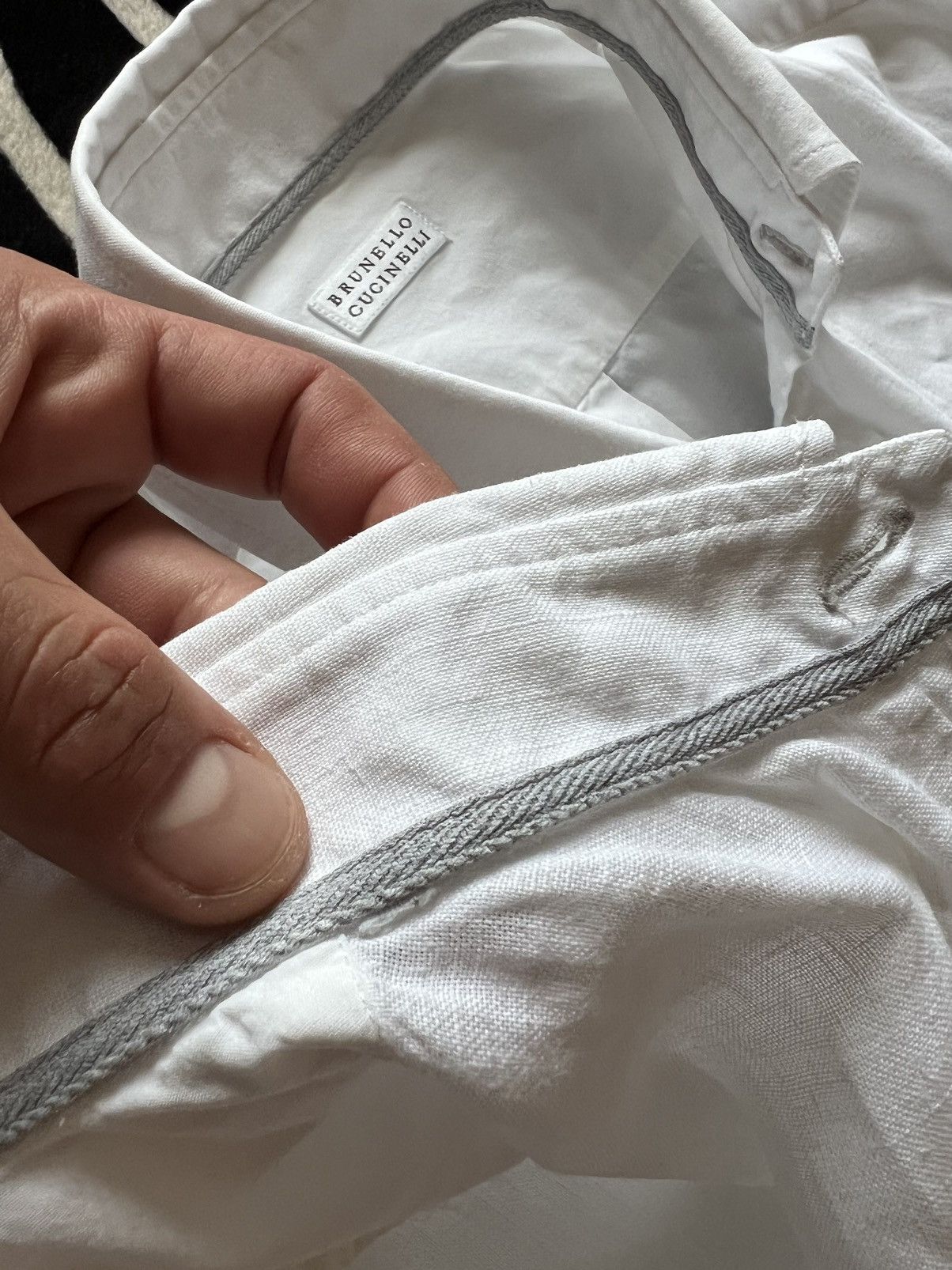 Brunello Cucinelli Brunello Cucinelli luxury cotton white shirt Size US M / EU 48-50 / 2 - 14 Thumbnail