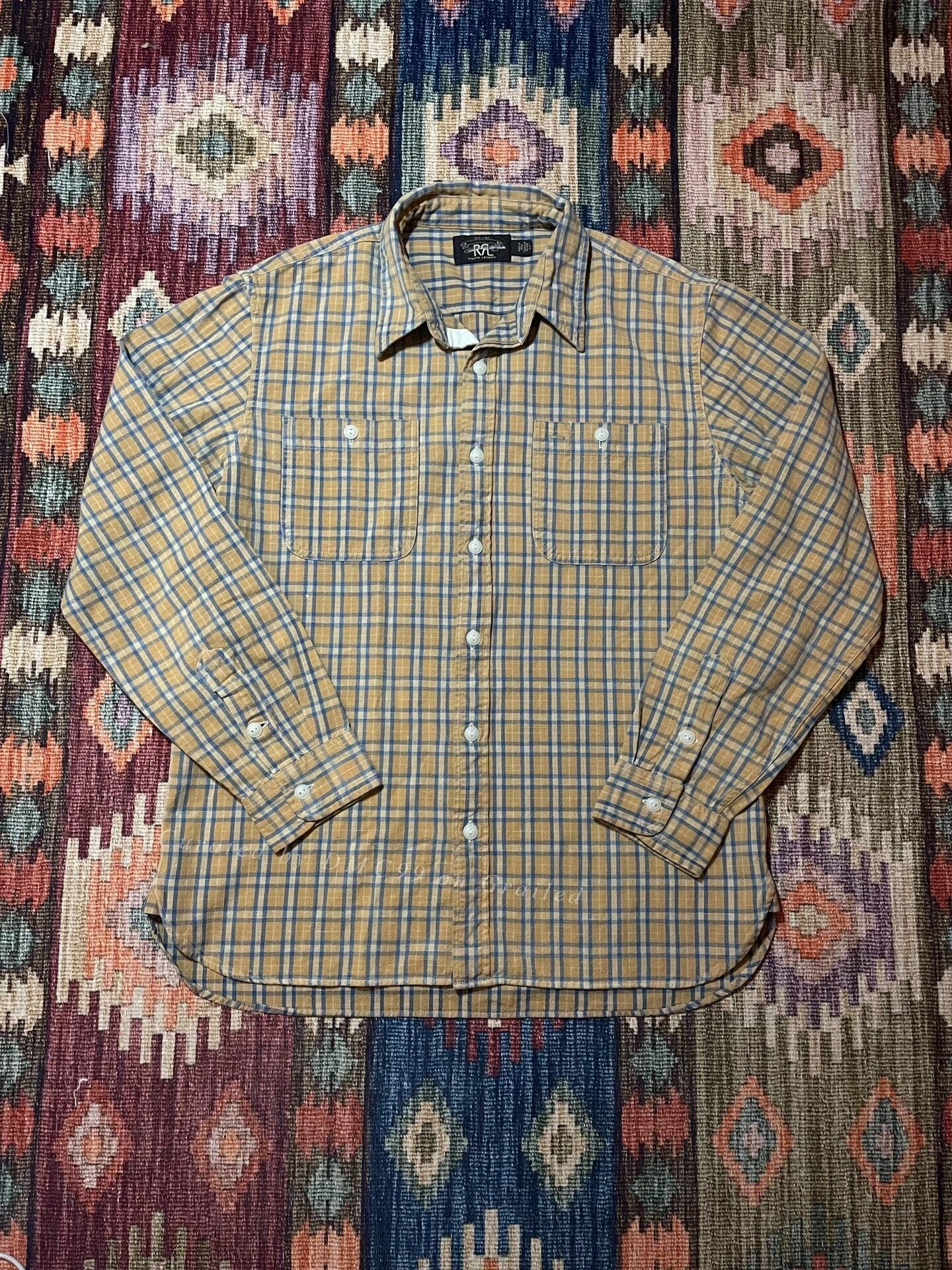 RRL Ralph Lauren RRL Plaid Work Shirt L Size Size US L / EU 52-54 / 3 - 1 Thumbnail