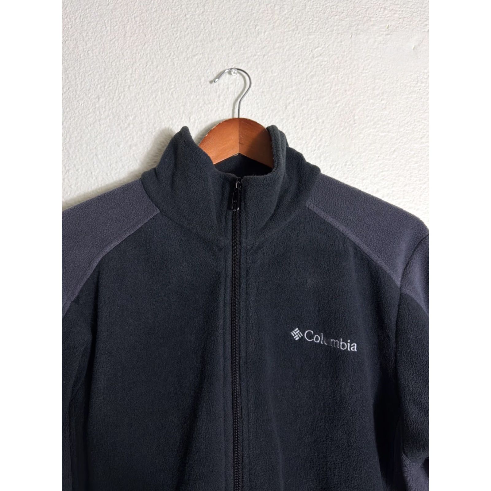 Vintage Columbia Full Zip Fleece Windbreaker Jacket Mens Large Gray Black Windstopper Size US L / EU 52-54 / 3 - 3 Thumbnail