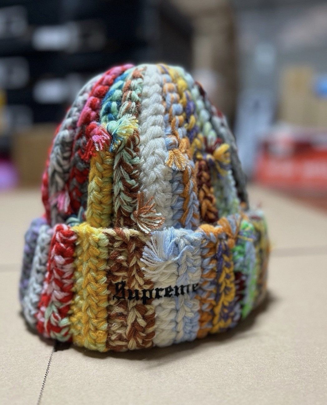 Supreme Supreme Multicolor Striped Knit Kids Beanie Size ONE SIZE - 1 Thumbnail