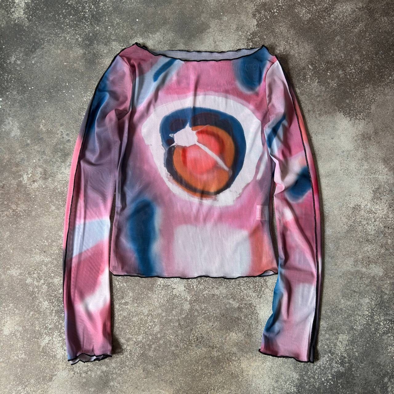 Hysteric Glamour × Japanese Brand Y2K Japanese Mesh Long Sleeve Top (like Jean Paul Gaultier) Size S / US 4 / IT 40 - 1 Thumbnail