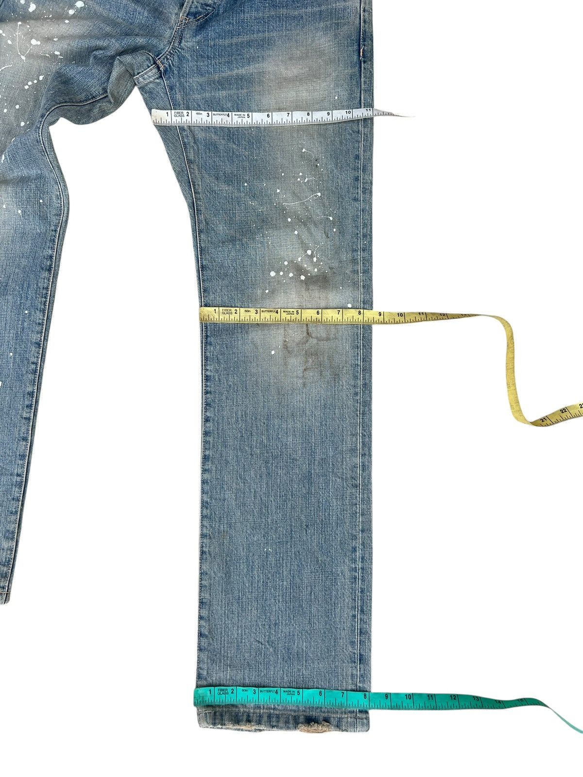 Tete Homme Vintage Tete Homme Japan Dirty Mud Denim Painter Jeans Size US 31 - 3 Thumbnail