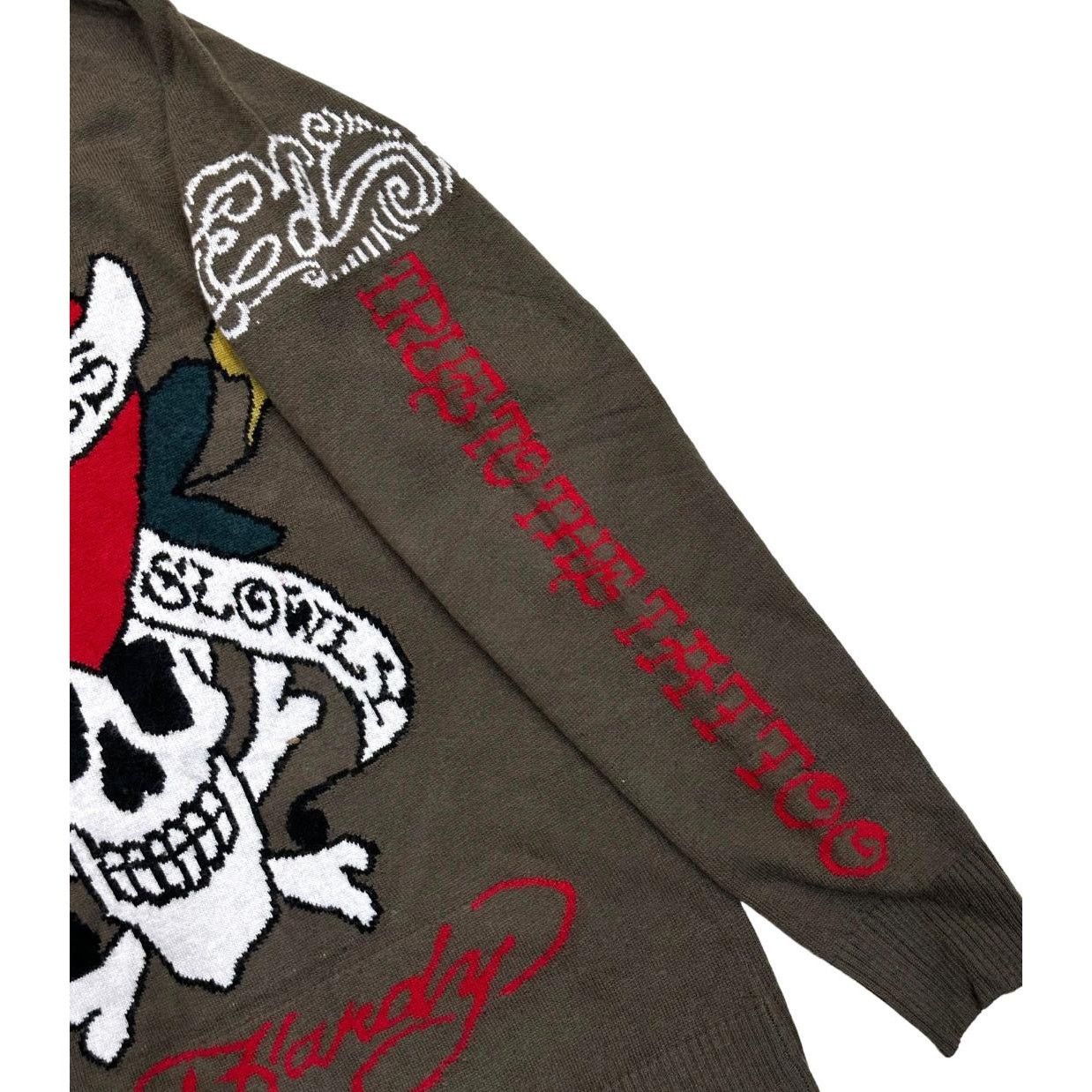 Ed Hardy Ed Hardy by Christian Audigier Love Kills Zip Hoodie Sweater Size US XL / EU 56 / 4 - 4 Thumbnail