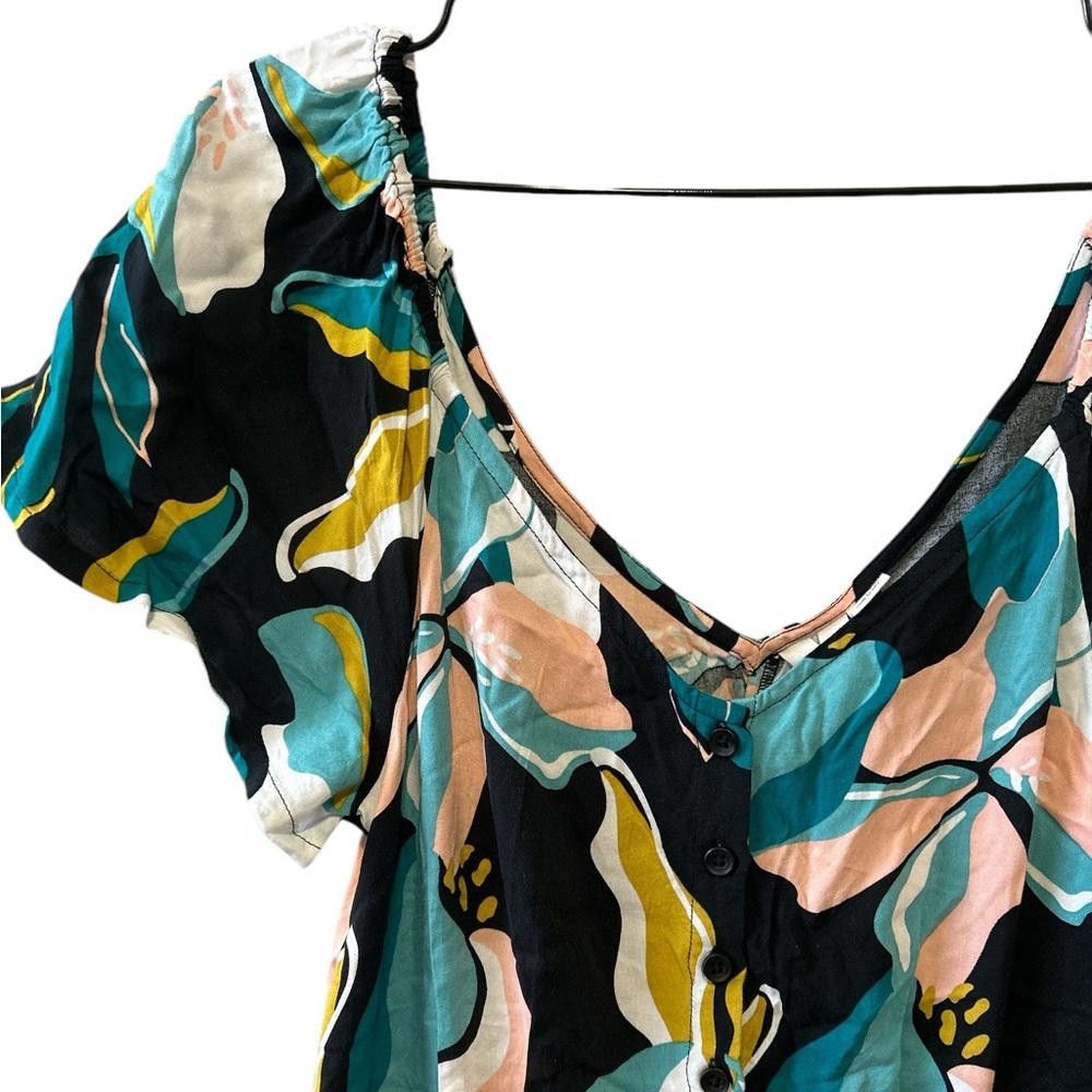Other Roxy Women's Floral Summer Dress Size L / US 10 / IT 46 - 2 Thumbnail