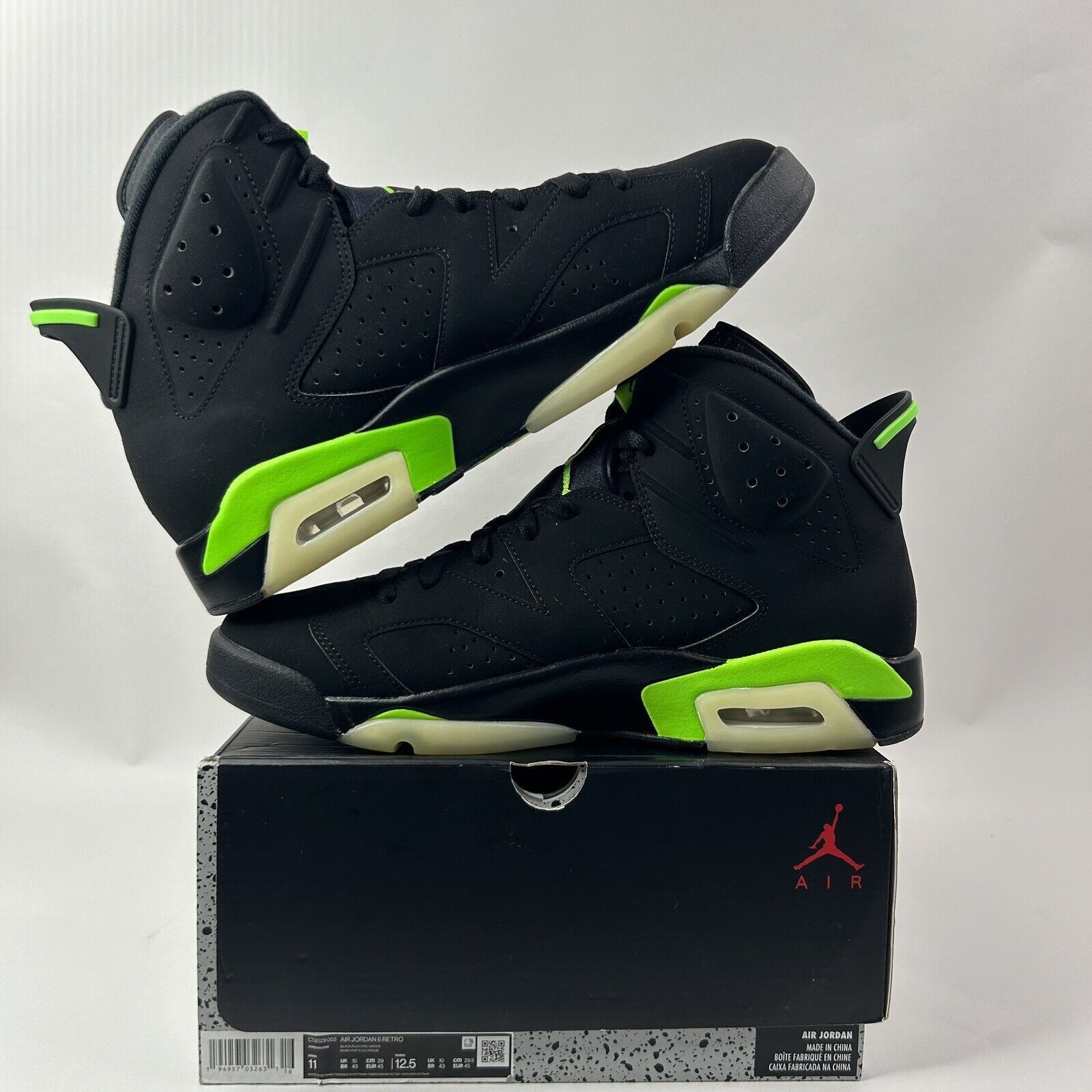 Nike Nike Air Jordan 6 Retro OG “Electric Green” 2024 Size US 11 / EU 44 - 3 Thumbnail
