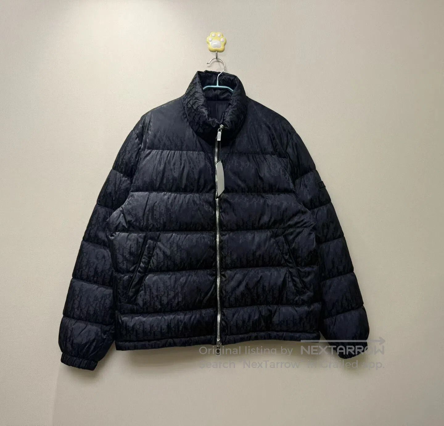 Dior Dior Black Monogrammed Full Logo Down Jacket| Size US L / EU 52-54 / 3 - 1 Thumbnail