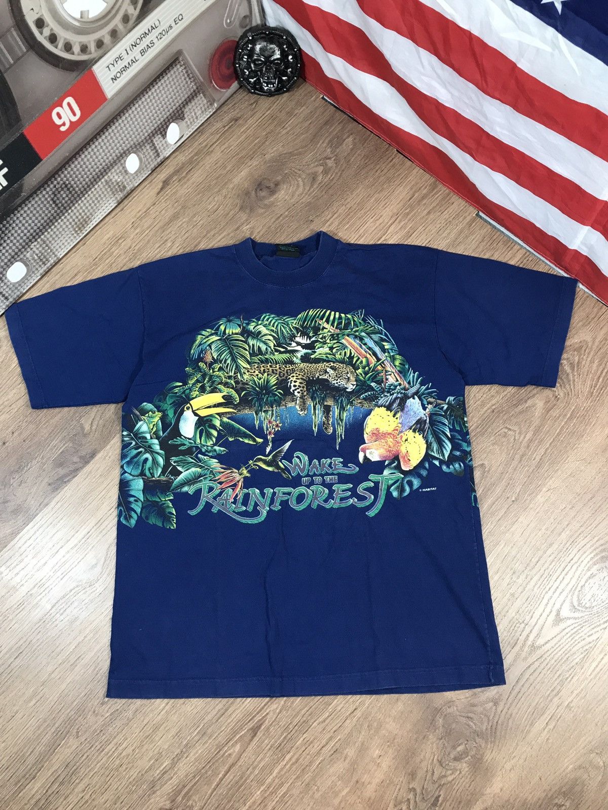 Habitat × Vintage Vintage 90s Habitat Animal Rare T Shirt Size US L / EU 52-54 / 3 - 1 Thumbnail