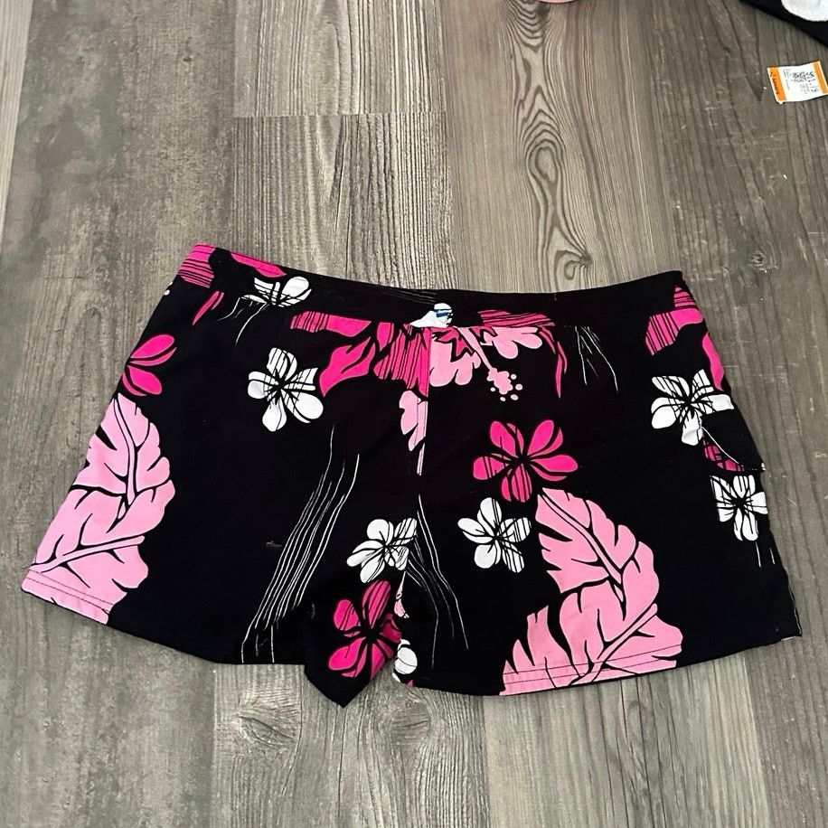 Other op pink black reversible floral swim shorts Size M / US 6-8 / IT 42-44 - 3 Thumbnail