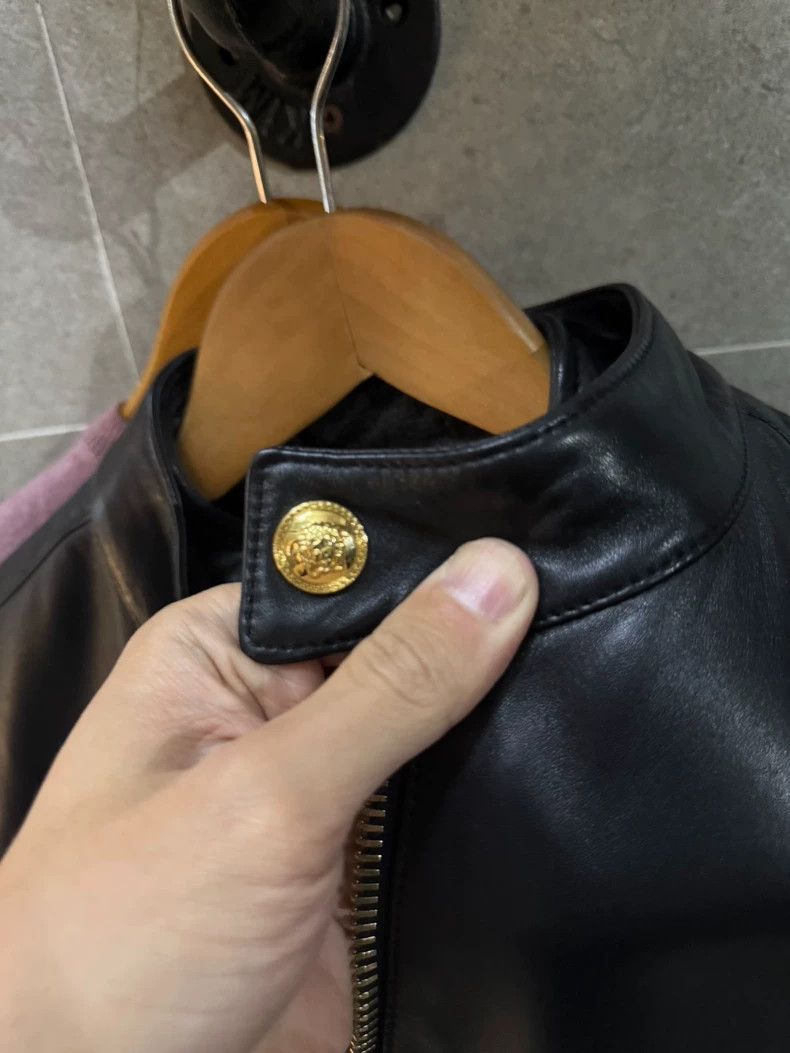 Versace Versace Slim-fit leather jacket Size US M / EU 48-50 / 2 - 3 Thumbnail