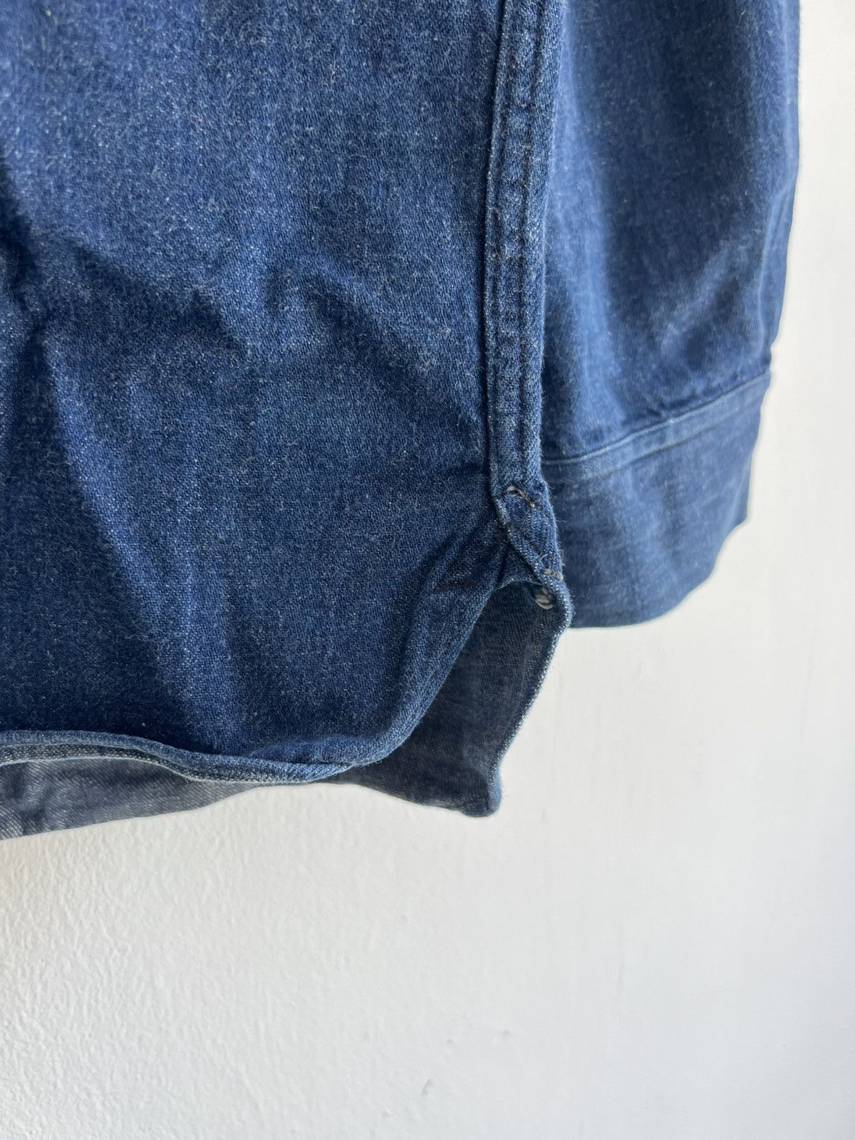 Vintage Vintage 1950s Indigo Dyed Double Flap Pocket Selvaged Jacket Size US L / EU 52-54 / 3 - 6 Thumbnail