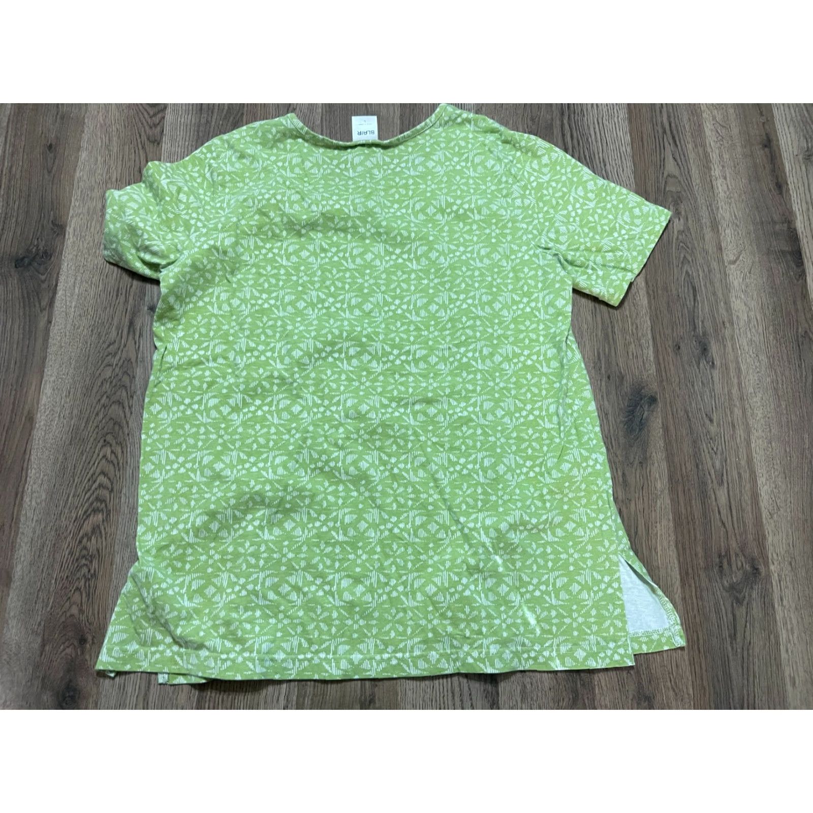 Blair Blair Outfit Women's Large Green Pull On Shirt + Capri Pants Set 2 Piece Casual Modern Fall Spring Summer Womens Size L / US 10 / IT 46 - 2 Thumbnail