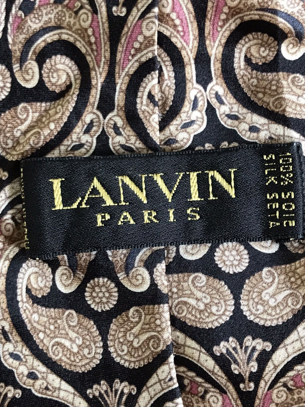 Designer × Lanvin × Vintage Vintage LANVIN Tie Size ONE SIZE - 4 Thumbnail