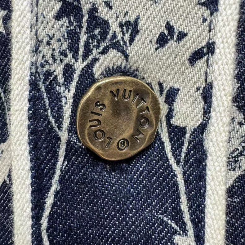 Louis Vuitton Louis Vuitton Wheat Spike Print Full Print Denim Classic Sh Size US L / EU 52-54 / 3 - 4 Thumbnail