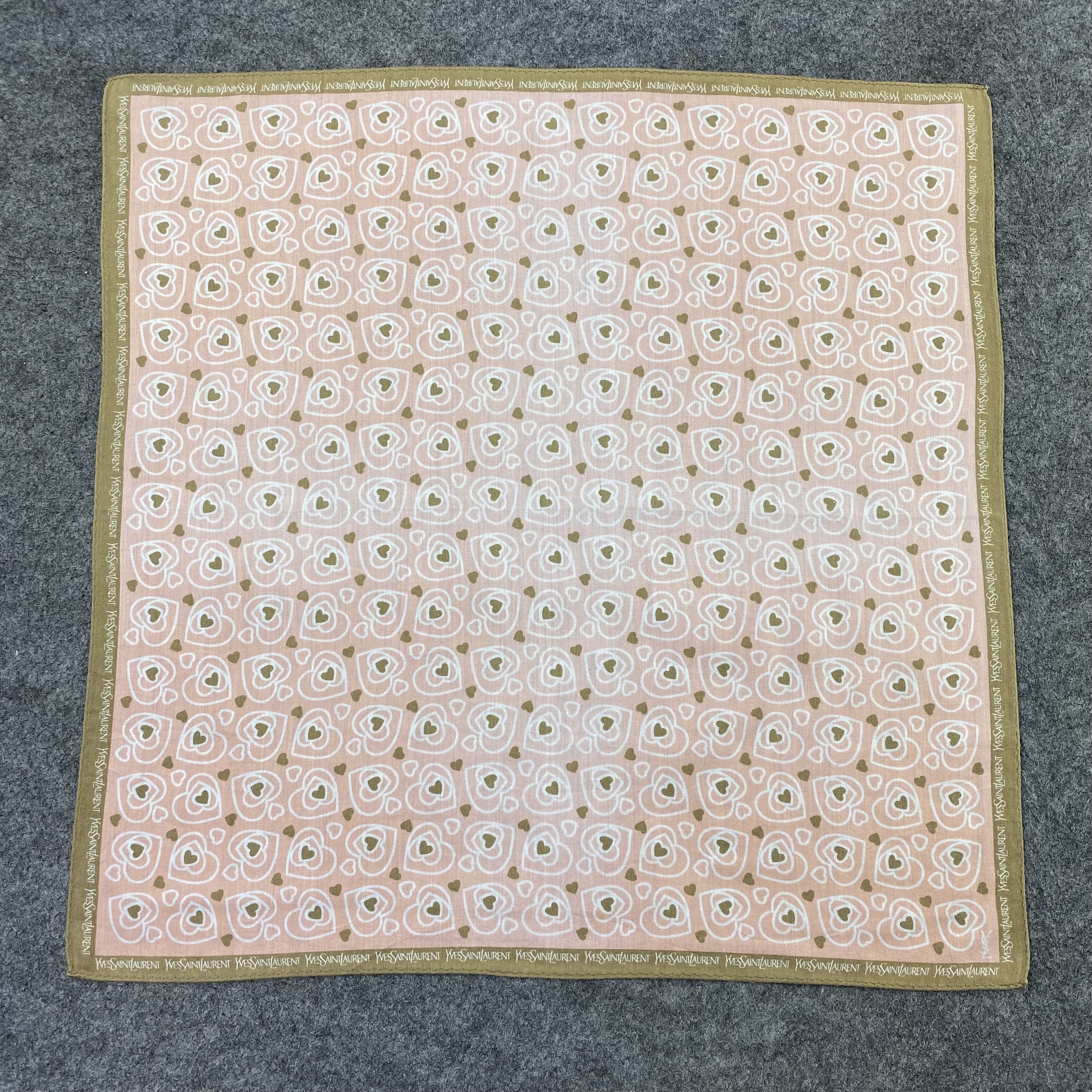 Yves Saint Laurent YSL Handkerchief Neckerchief Bandana-B1902 Size ONE SIZE - 3 Thumbnail