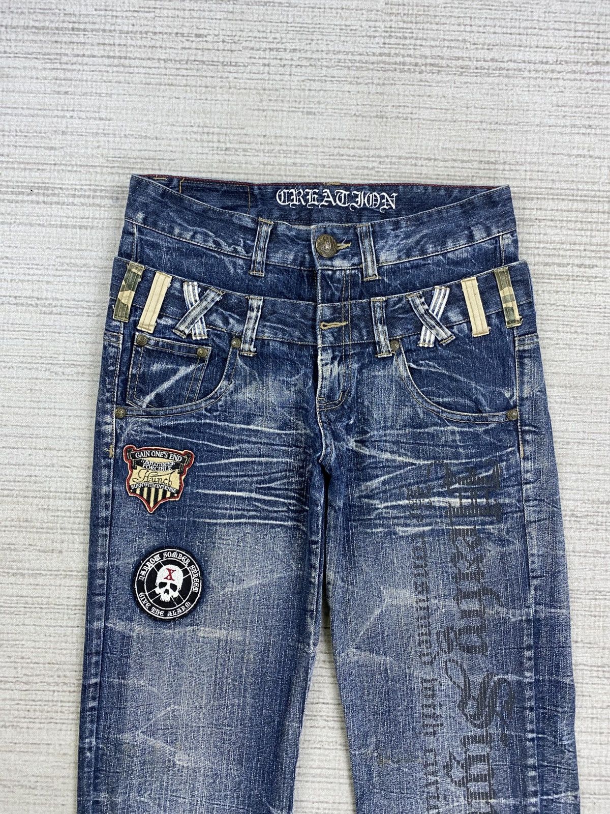 Hysteric Glamour Vintage Hysteric Style Creation Double Waist Denim Pants Size US 32 / EU 48 - 8 Thumbnail