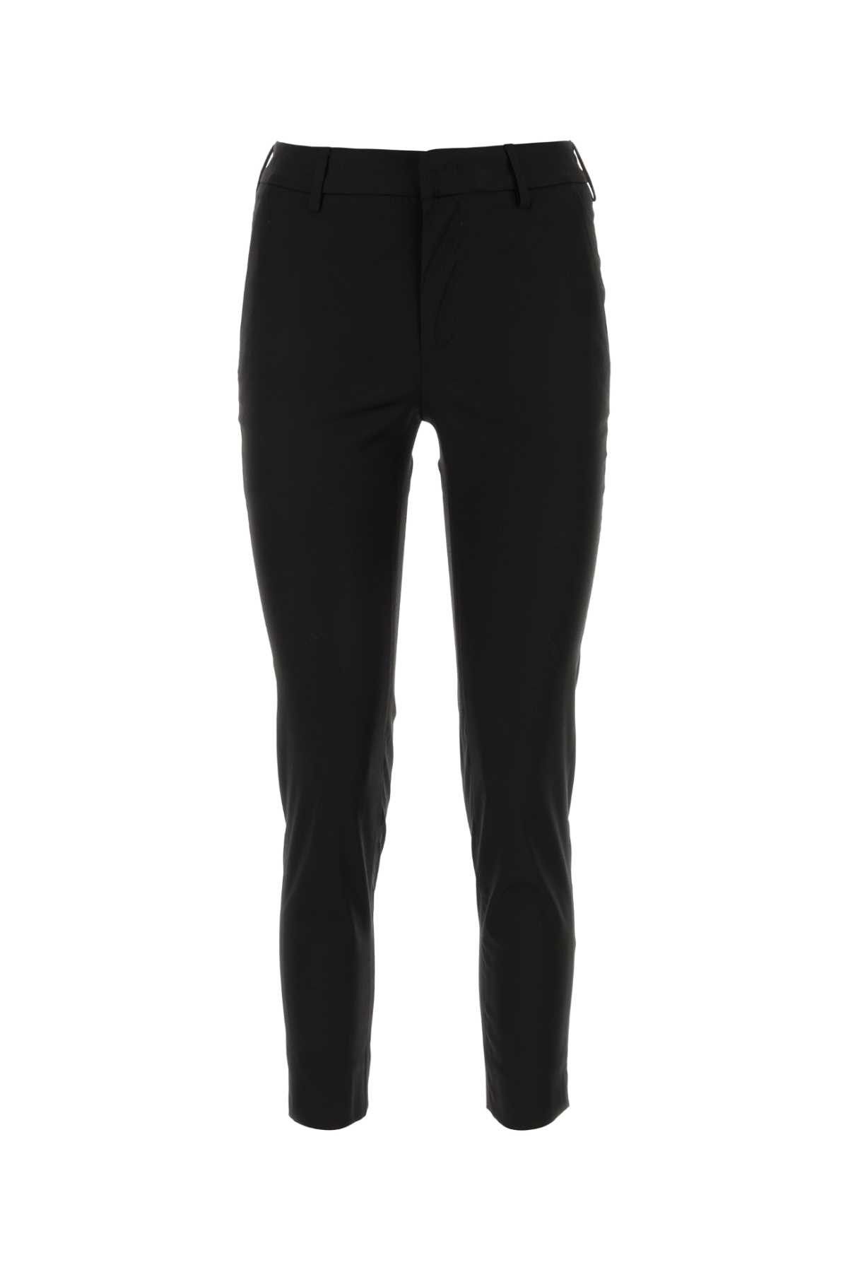 image of Pt Torino Black Stretch Viscose Pant, Women's (Size 30)