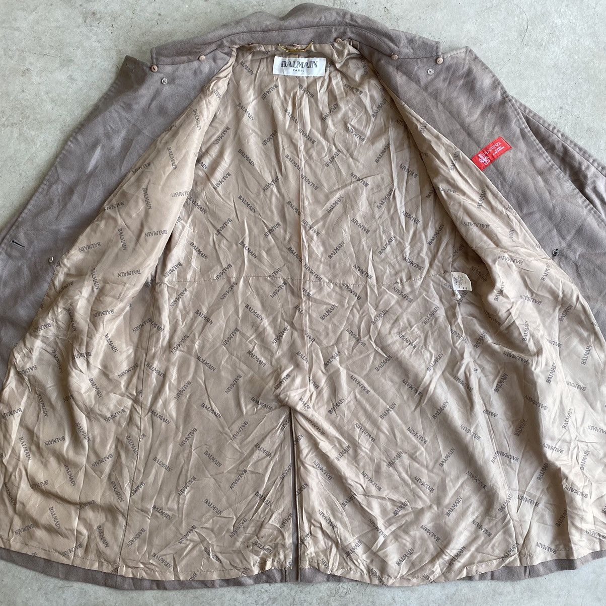 Balmain × Designer Balmain Paris Cashmere Trench Coat Size US M / EU 48-50 / 2 - 15 Thumbnail